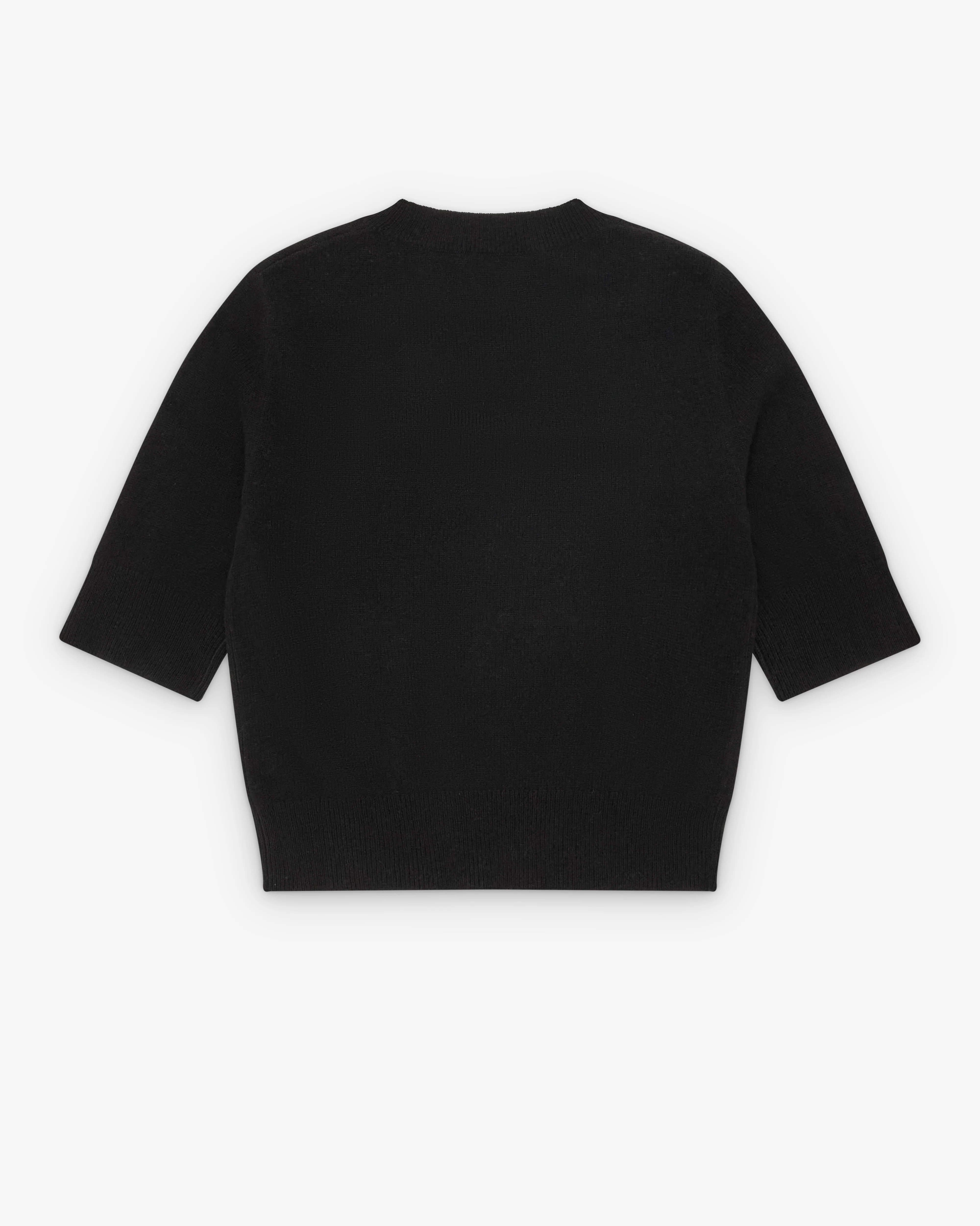 Le Kasha - Women's Chypre Short Sleeved Sweater - (Black) - Image 2