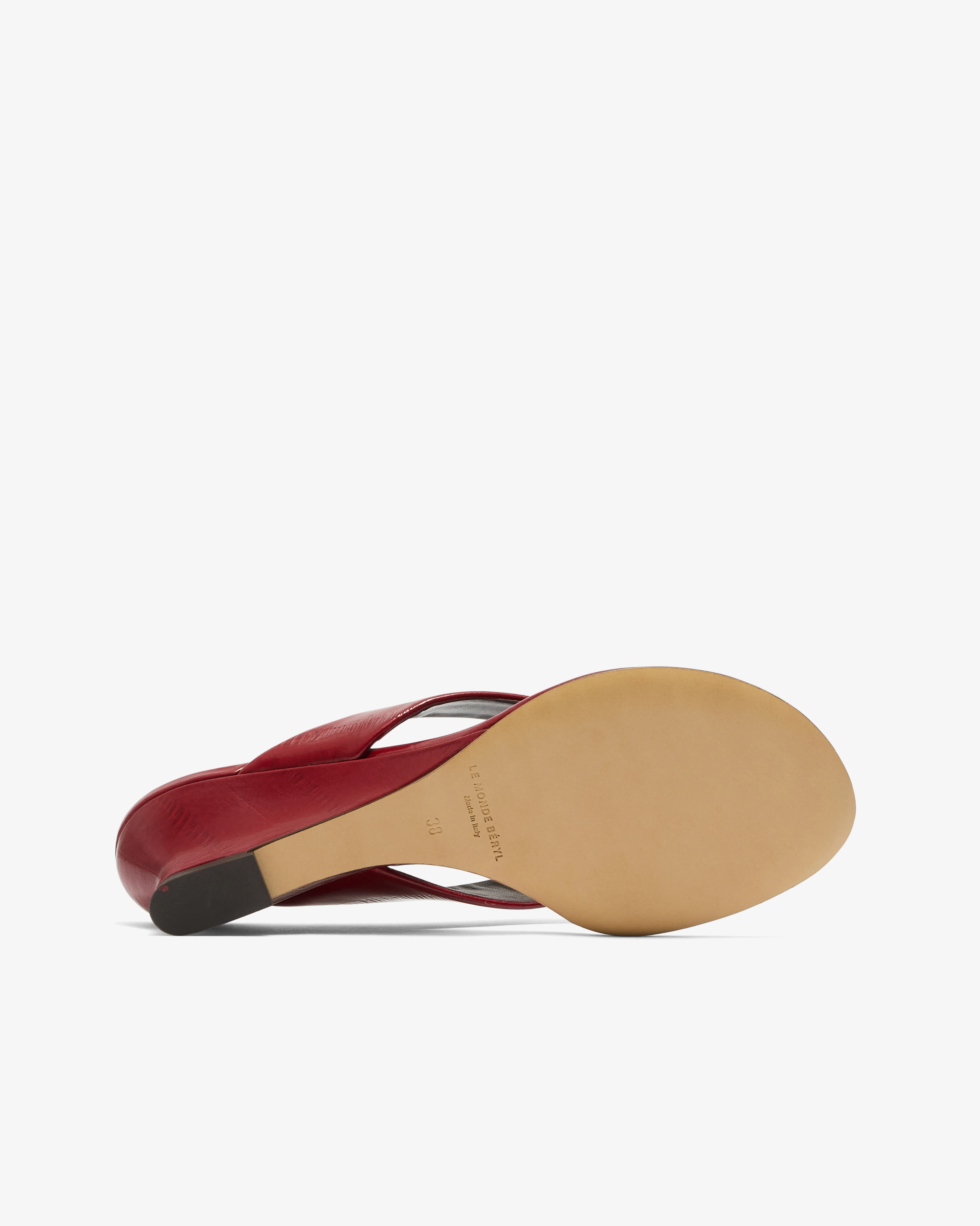 Le Monde Beryl - Women's Micro Wedge Thong Sandal - (Oxblood) - Image 6