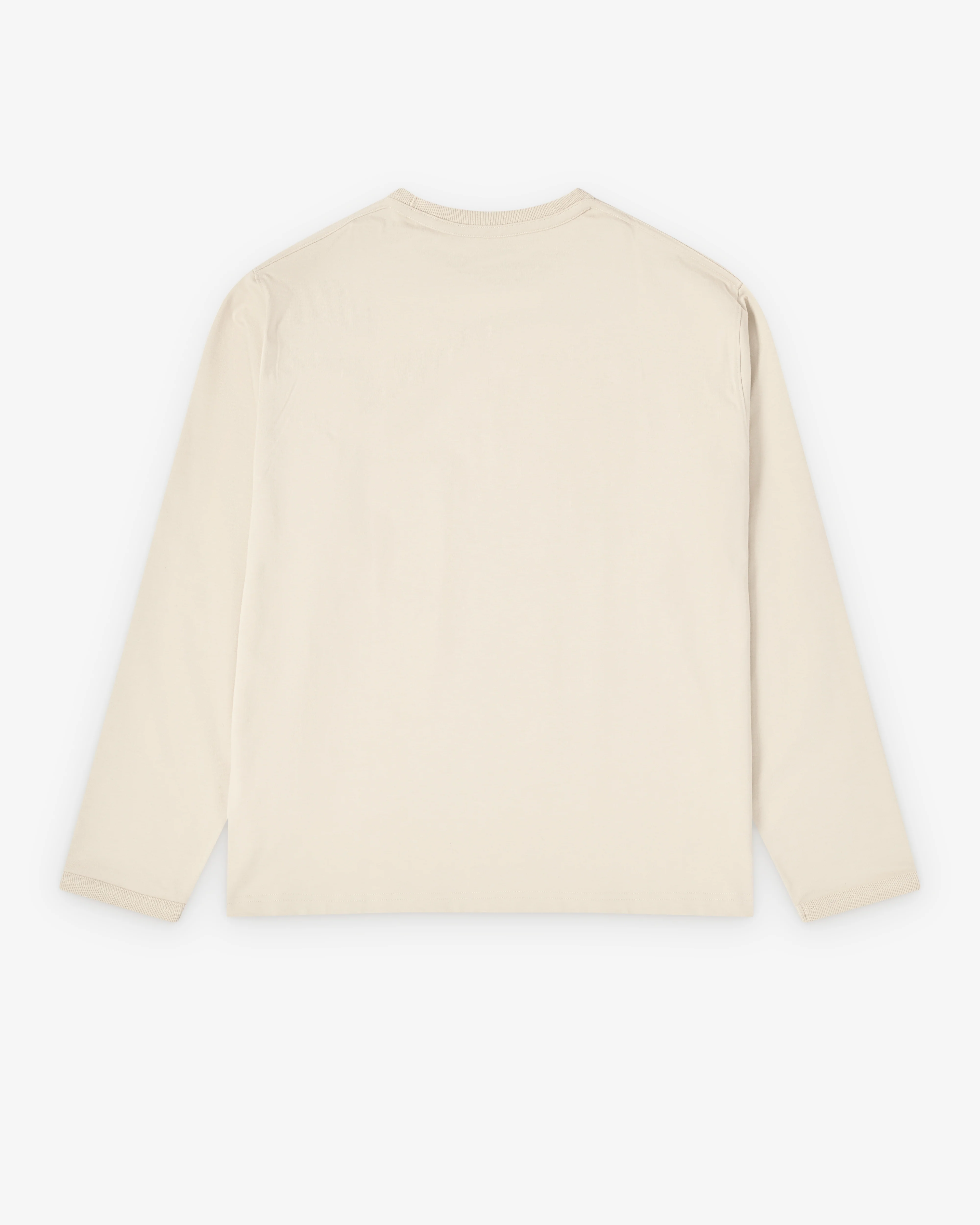 Lemaire  -  Rib Long Sleeve Top - (Light Cream) - Image 2