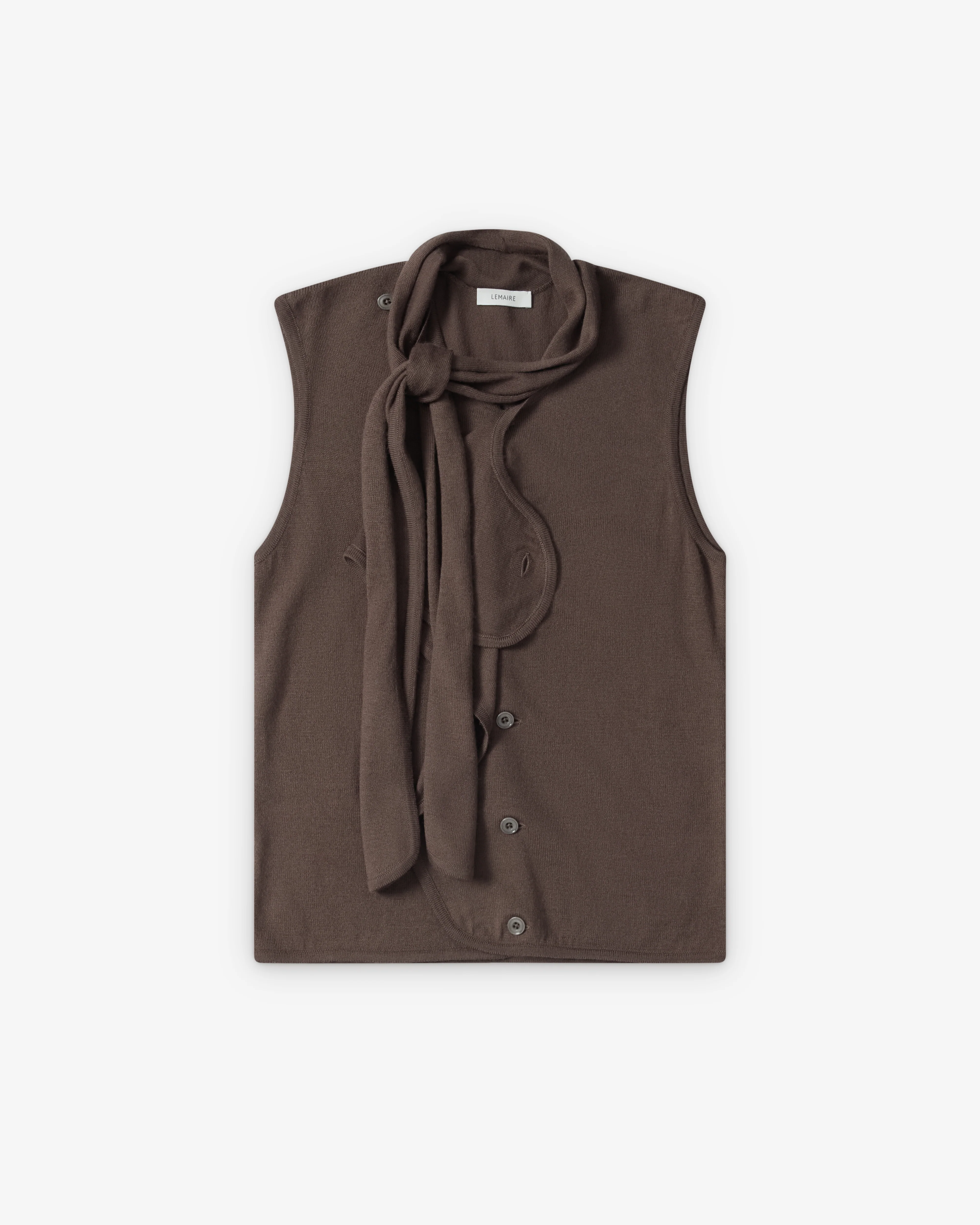 Lemaire - Women's Asymmetrical Vest - (Espresso)