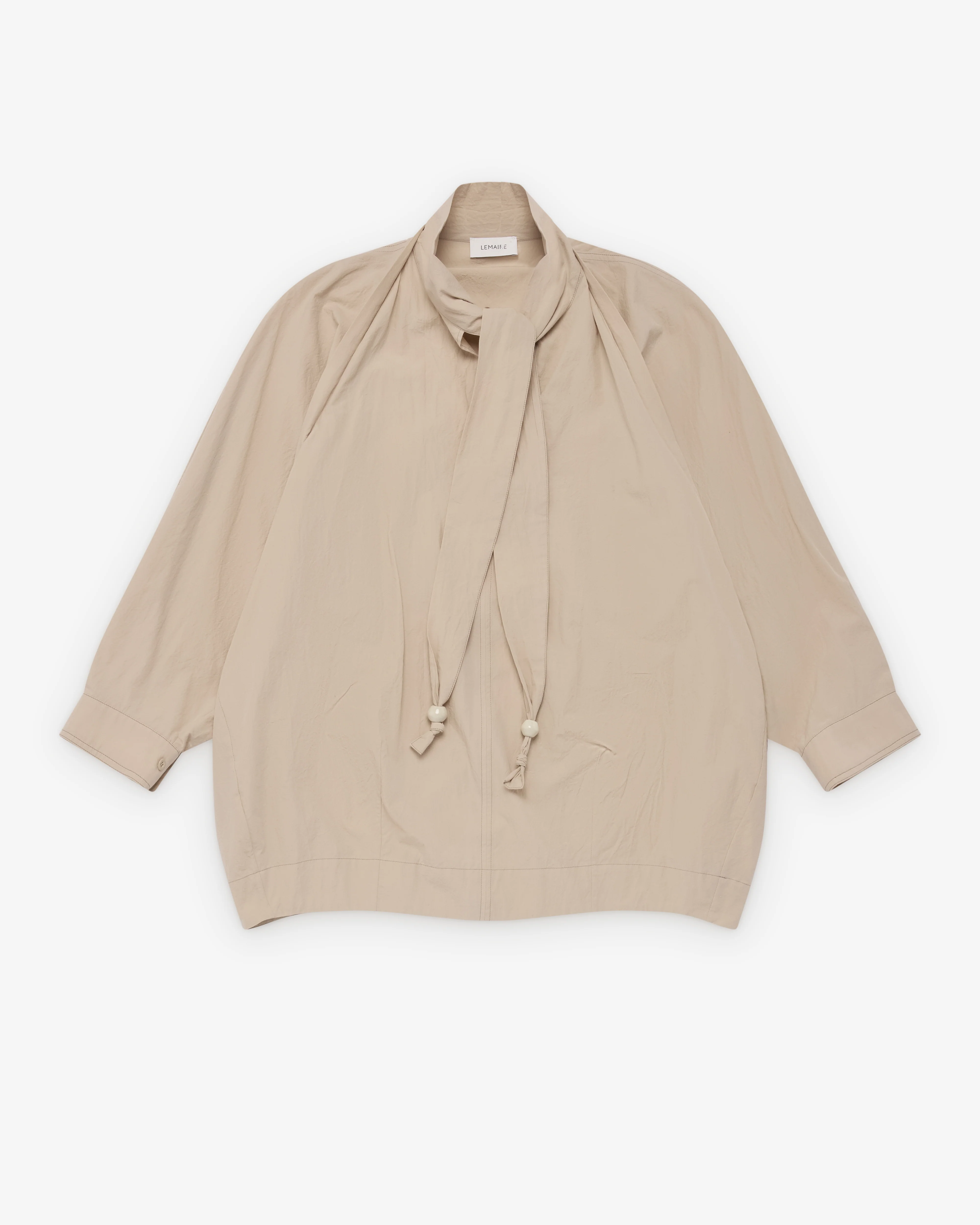 Lemaire - Women's Blouse With Scarf - (Greige)