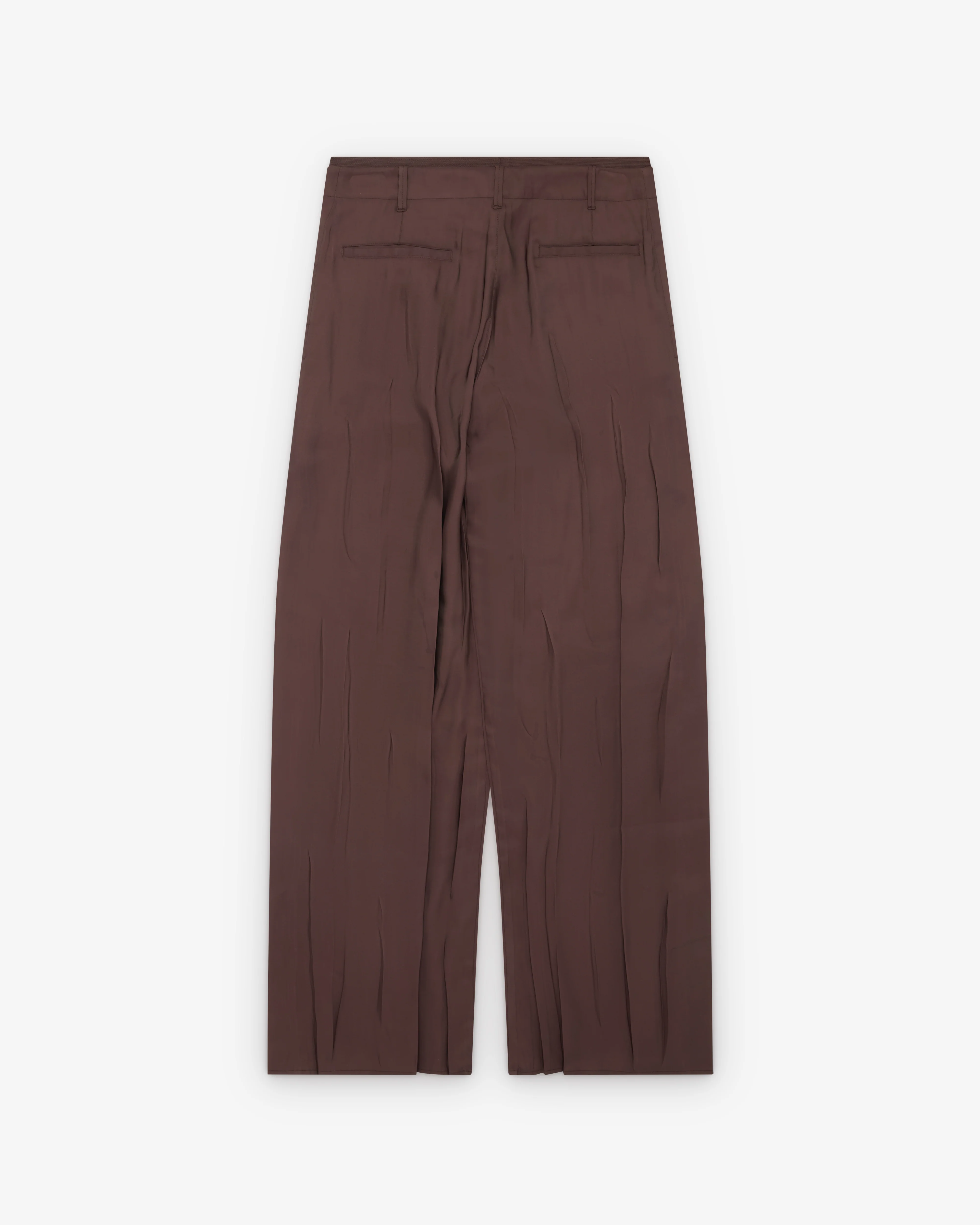 Lemaire - Women's Creased Soft Pants - (Glossy Brown) - Image 2