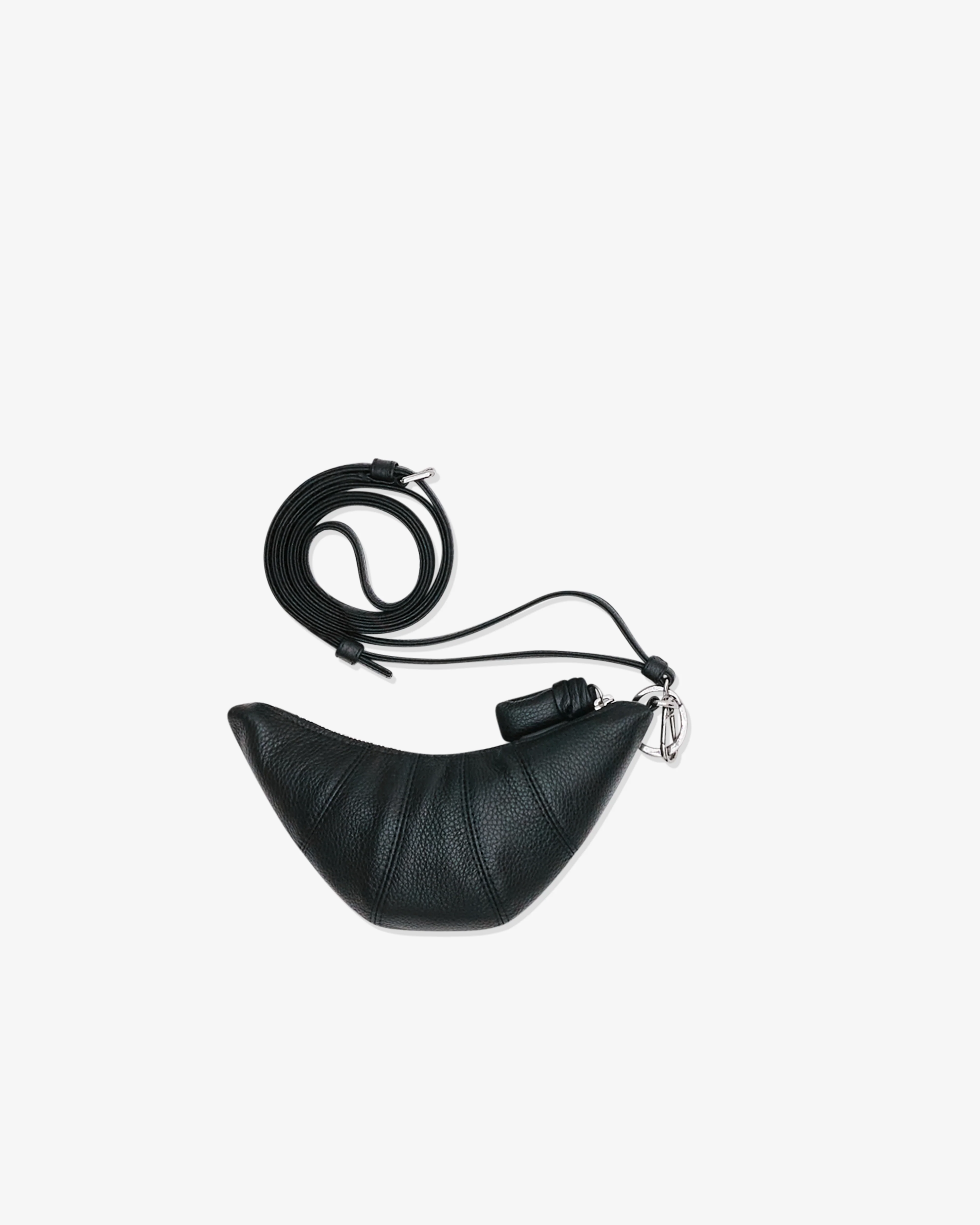 Lemaire - Women’s Crossbody Croissant Coin Purse - (Black)