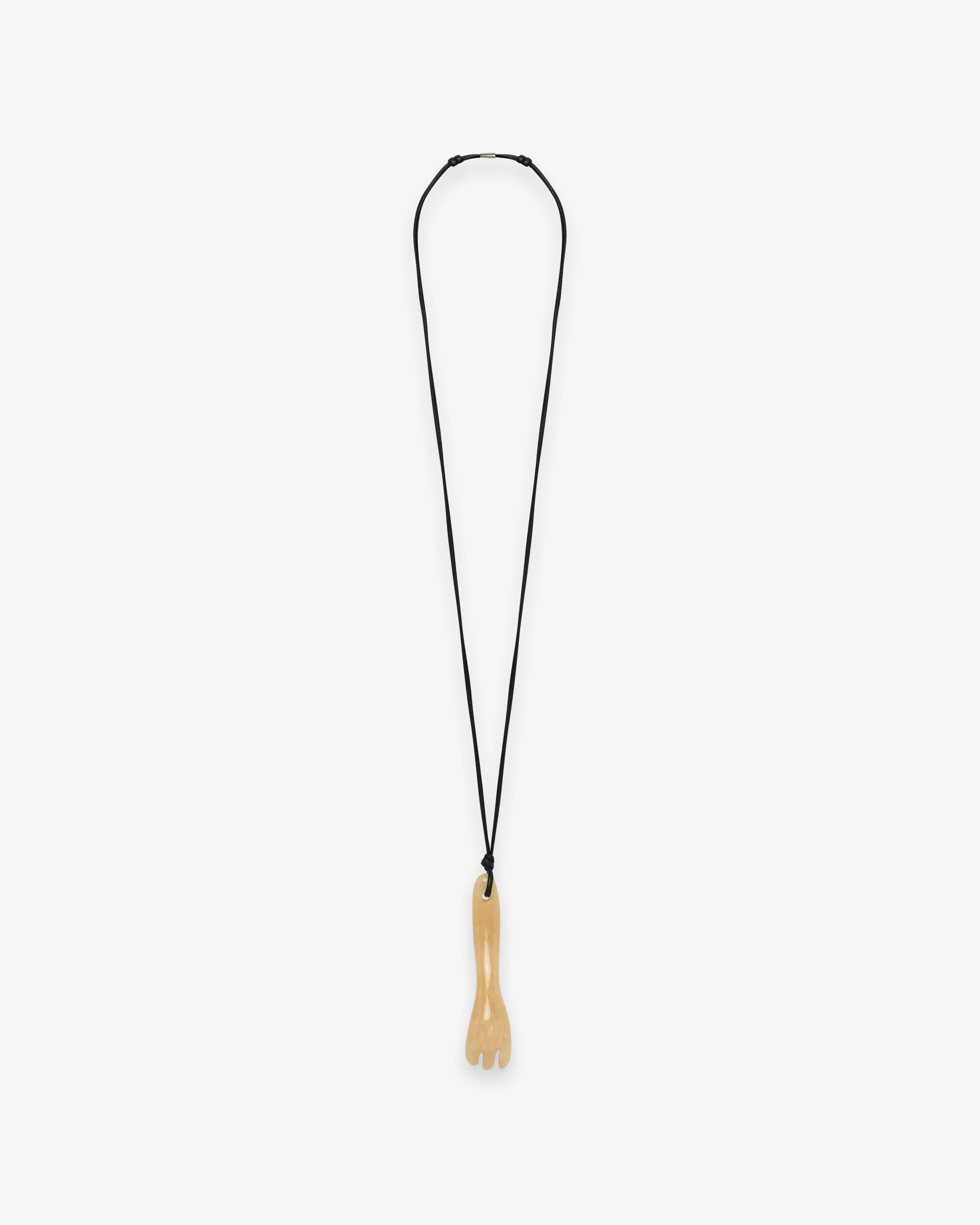 Lemaire - Women's Gua Sha Fork Necklace - (Yellow) - Image 2