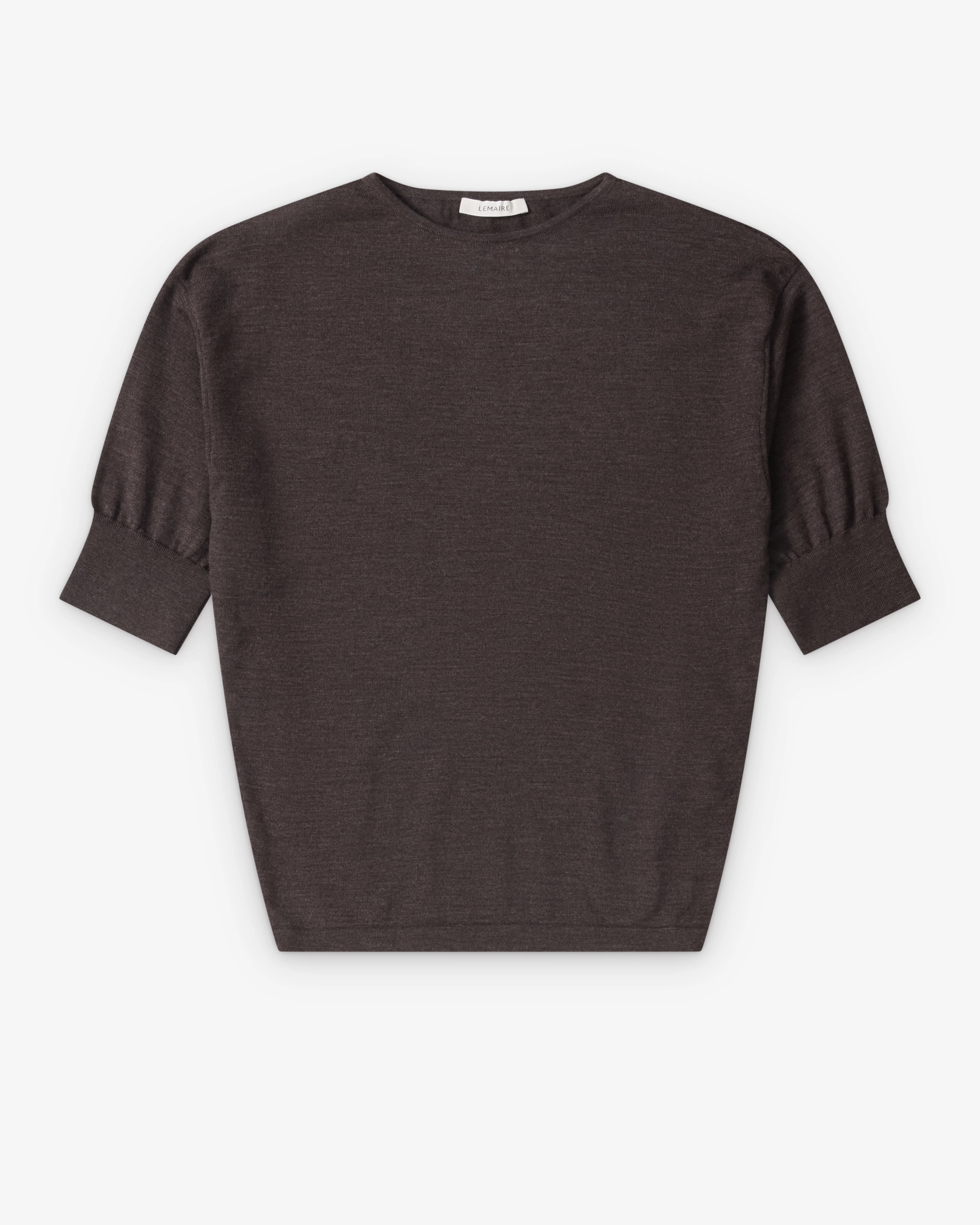 Lemaire - Women's Short Sleeve Sweater - (Dark Cherry)