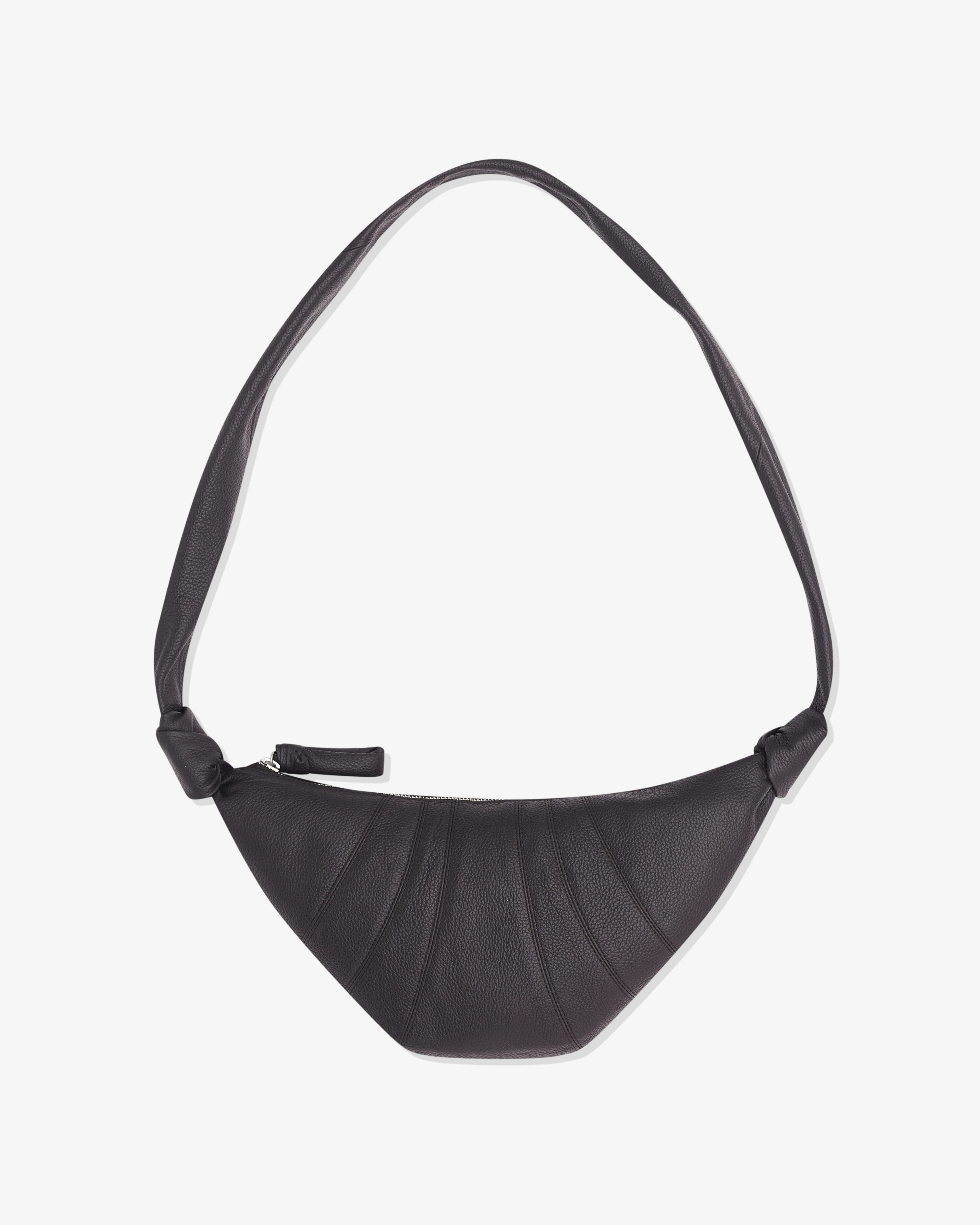 Lemaire - Women’s Small Grained Leather Croissant Bag - (Dark Chocolate) - Image 2