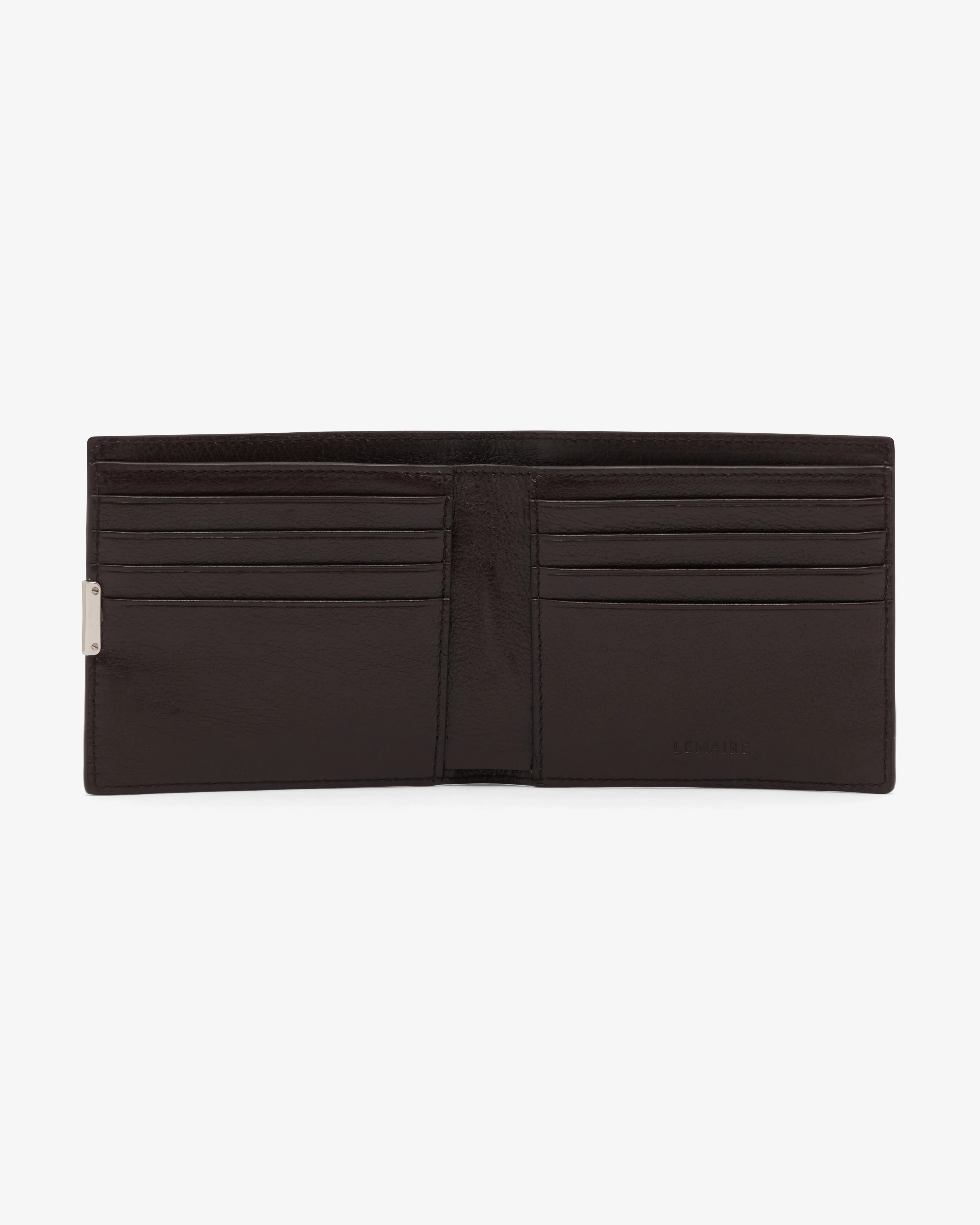 Lemaire - Women's Soft Tab Studs Dots Bifold - (Dark Chocolate) - Image 3
