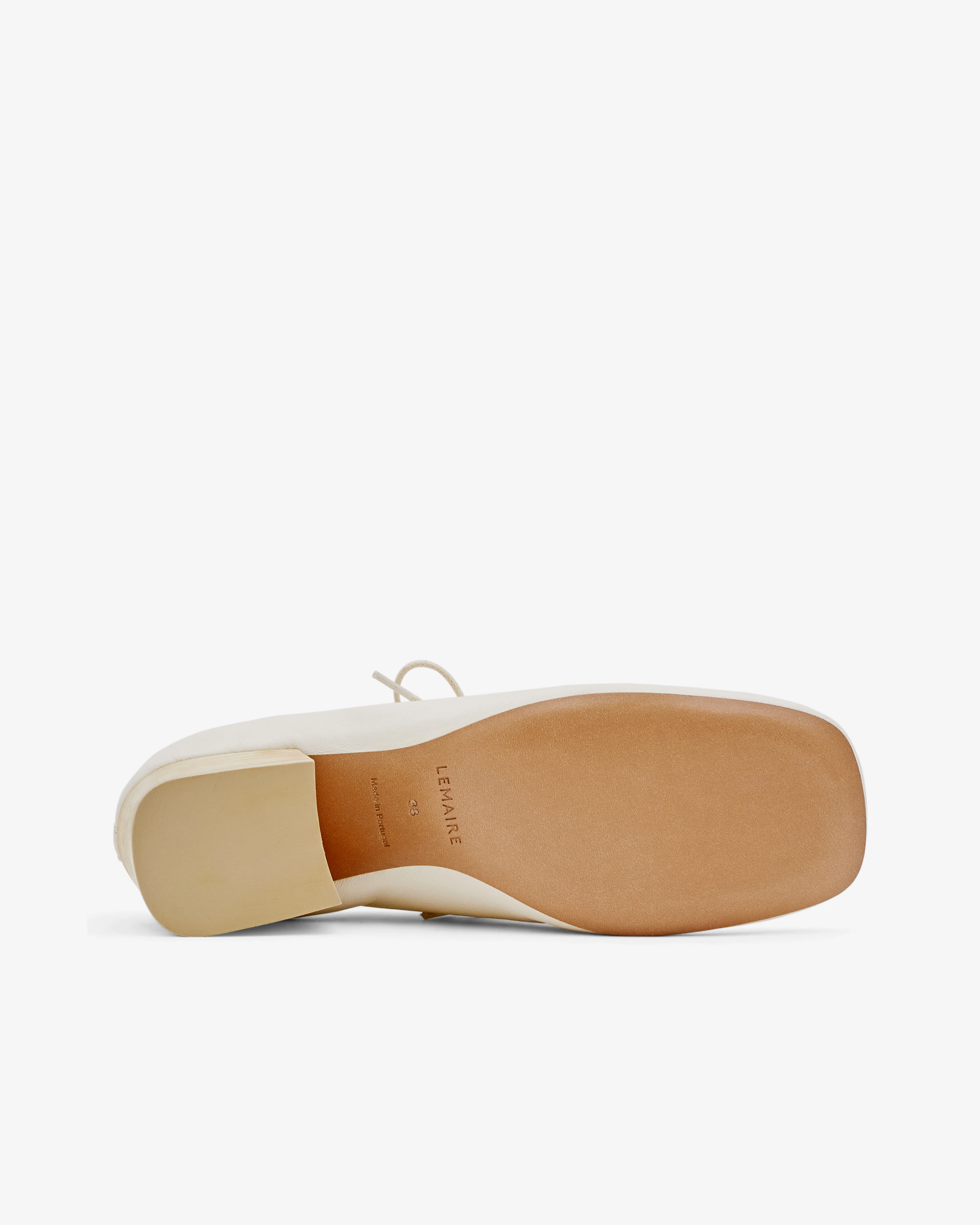 Lemaire - Women’s Souris Classic Derbies With Cuban Heel - (White) - Image 4