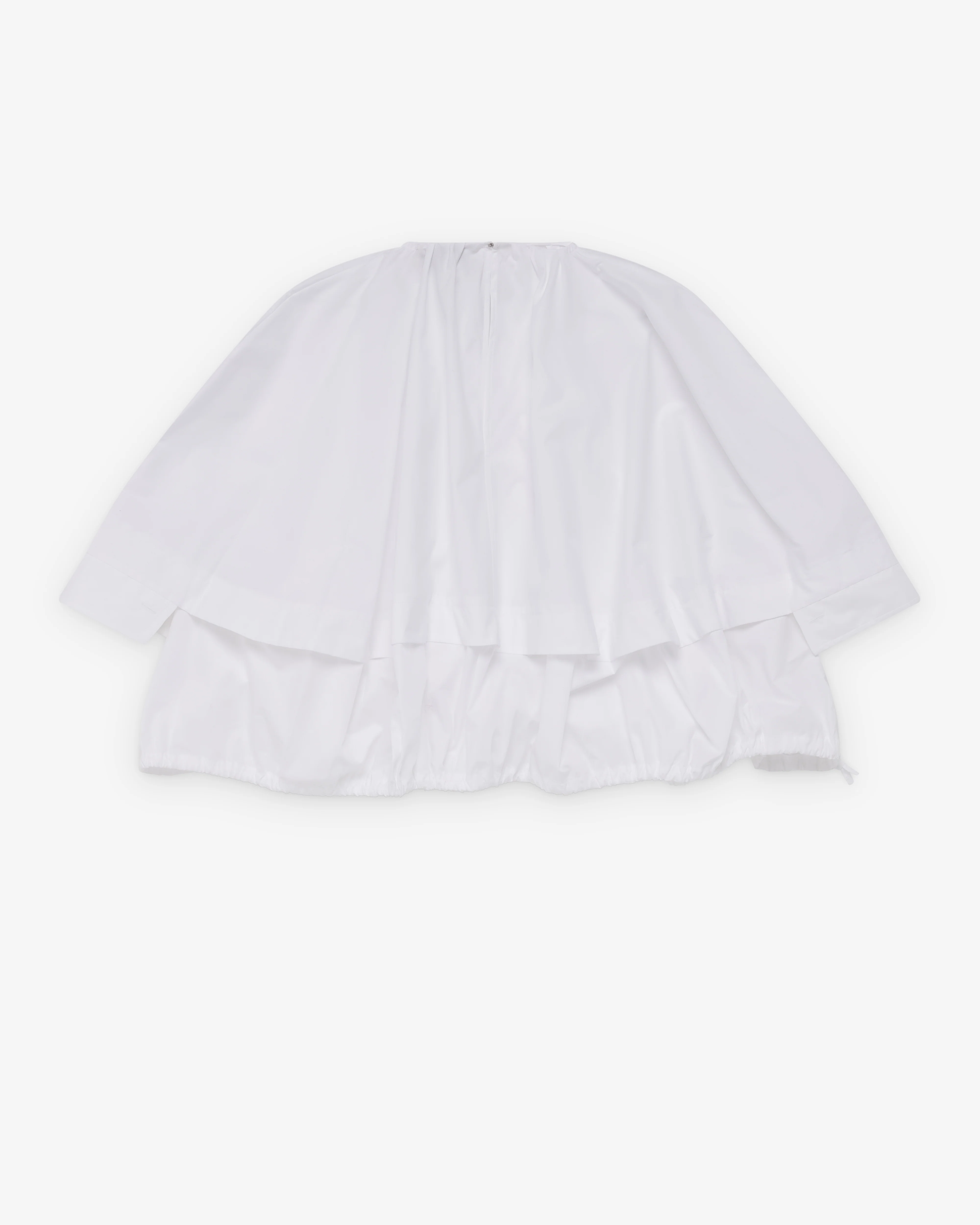 Litkovska - Women's Poplin Balloon Blouse - (White) - Image 2
