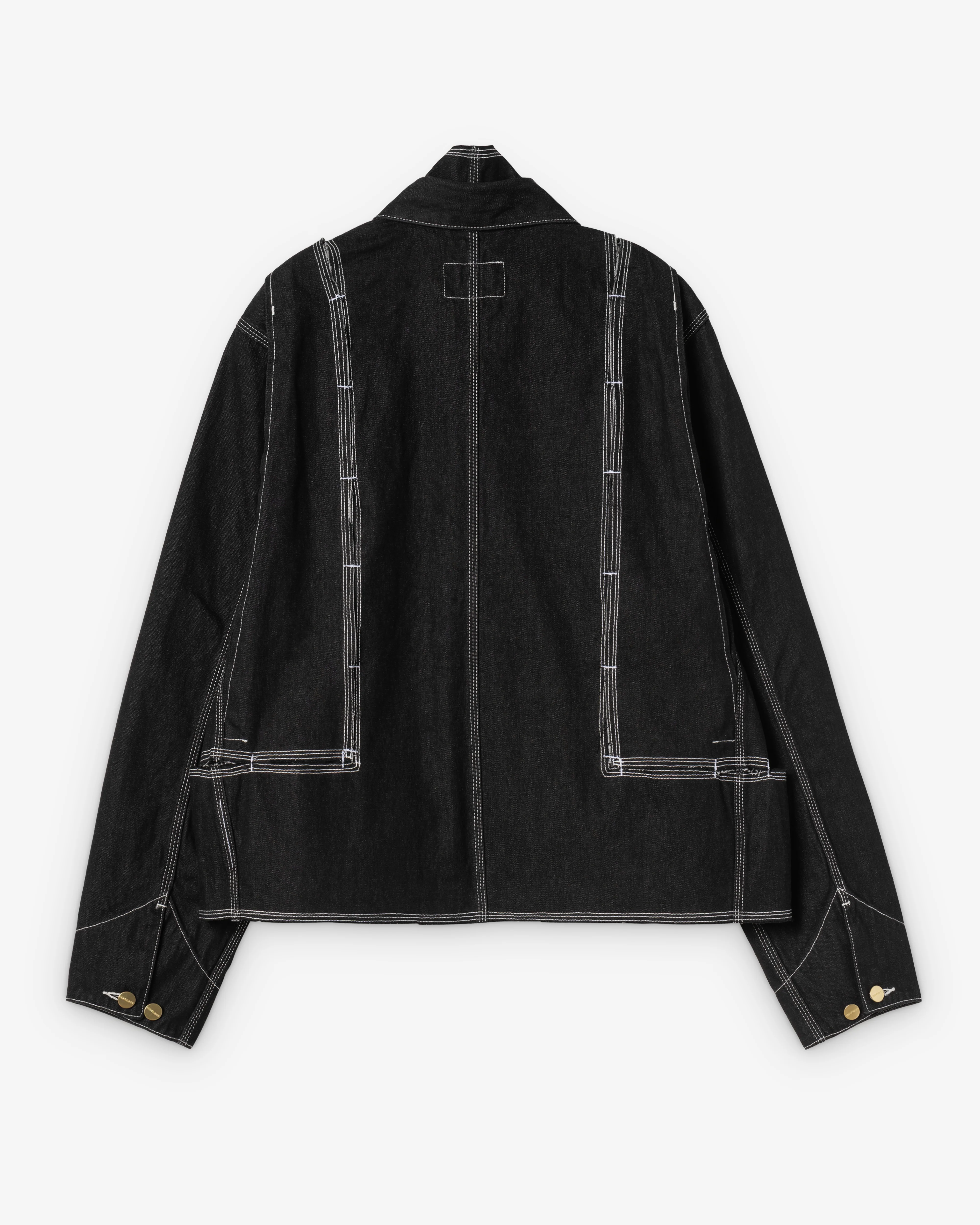 Louther - Carhartt WIP Split Chore Coat - (Black) - Image 2