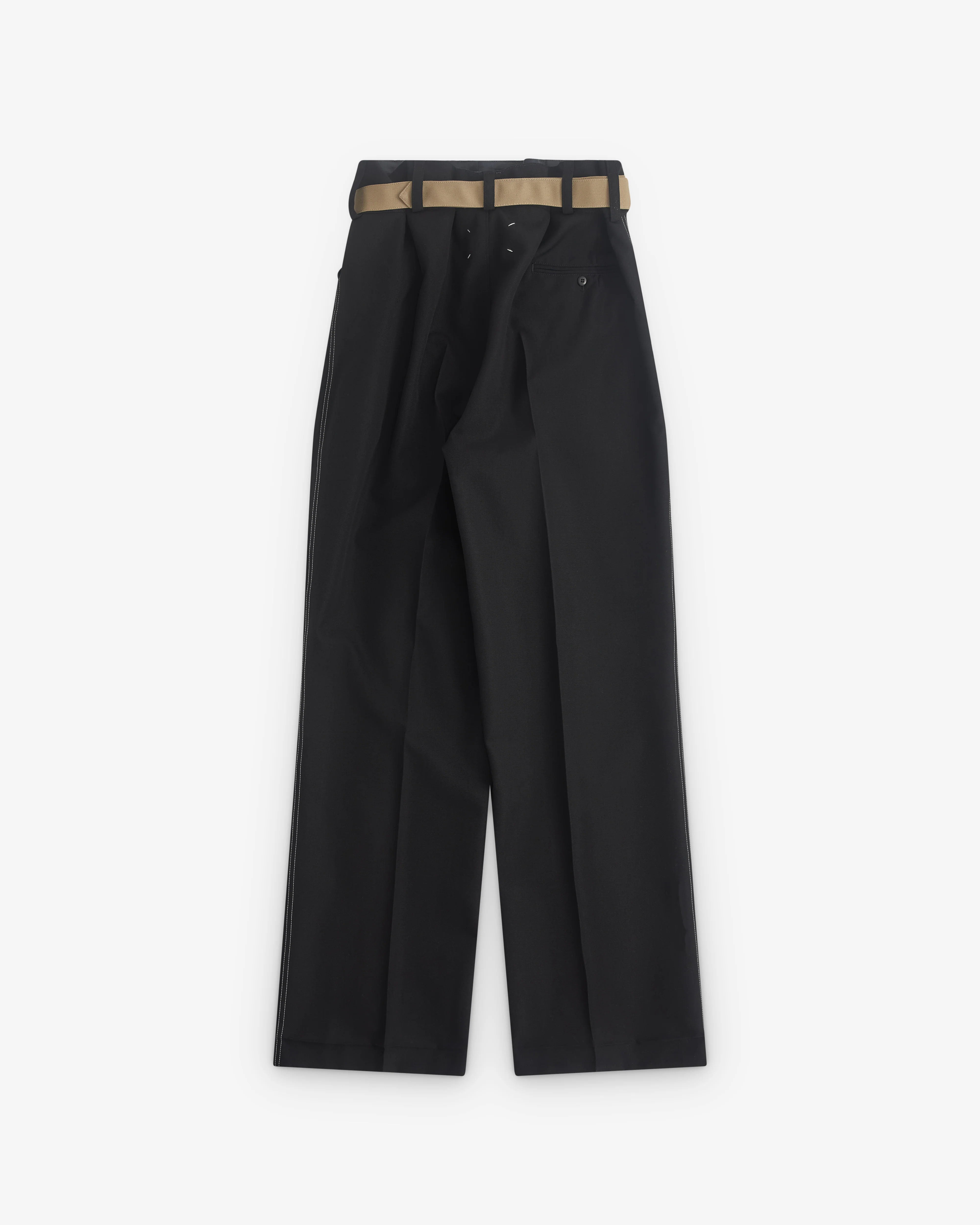 Maison Margiela - Men’s Wool Trousers - (Black) - Image 2