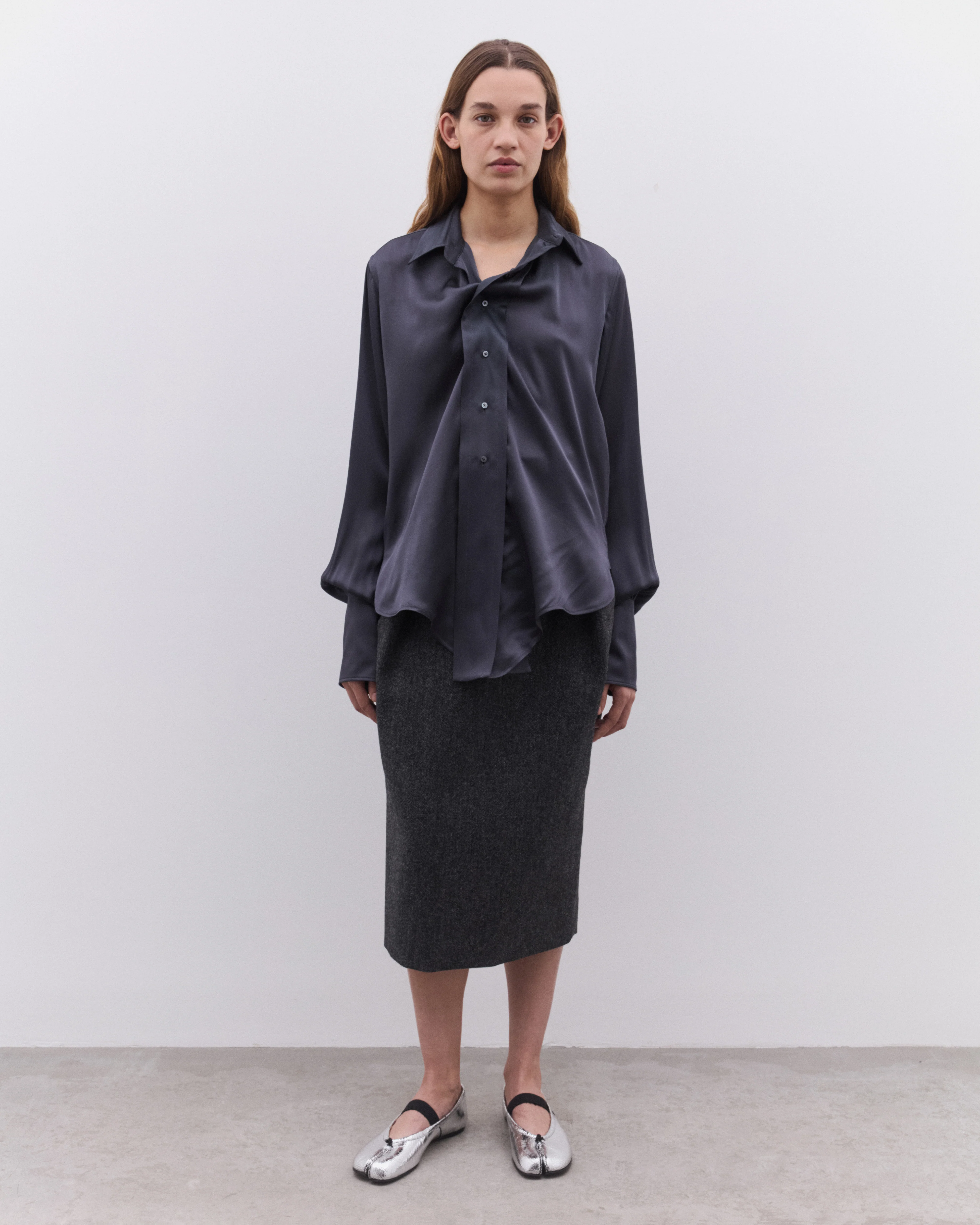 Maison Margiela - Women's Dropped Hem Shirt - (Black) - Image 6