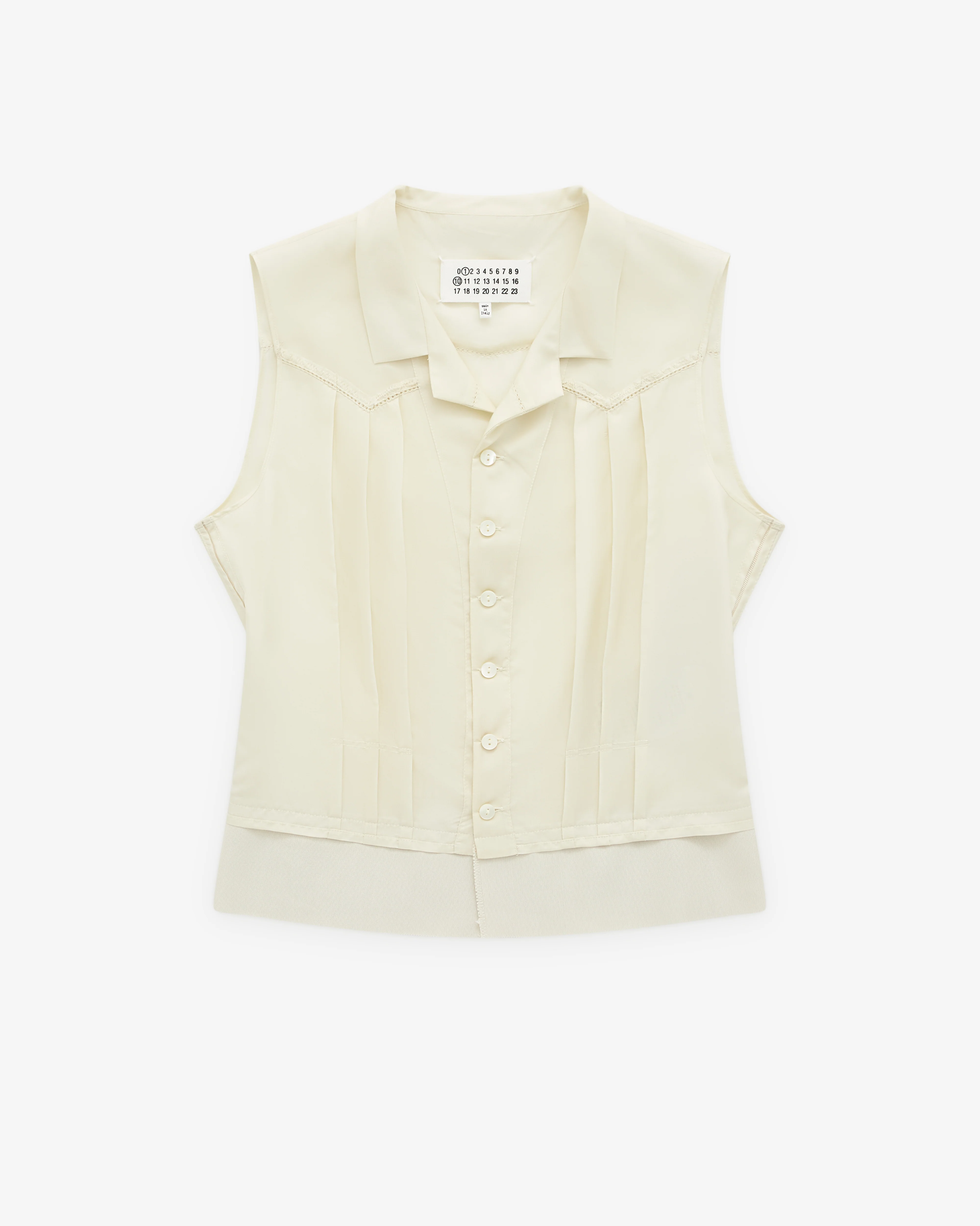 Maison Margiela - Women’s Silk Top - (Ivory)