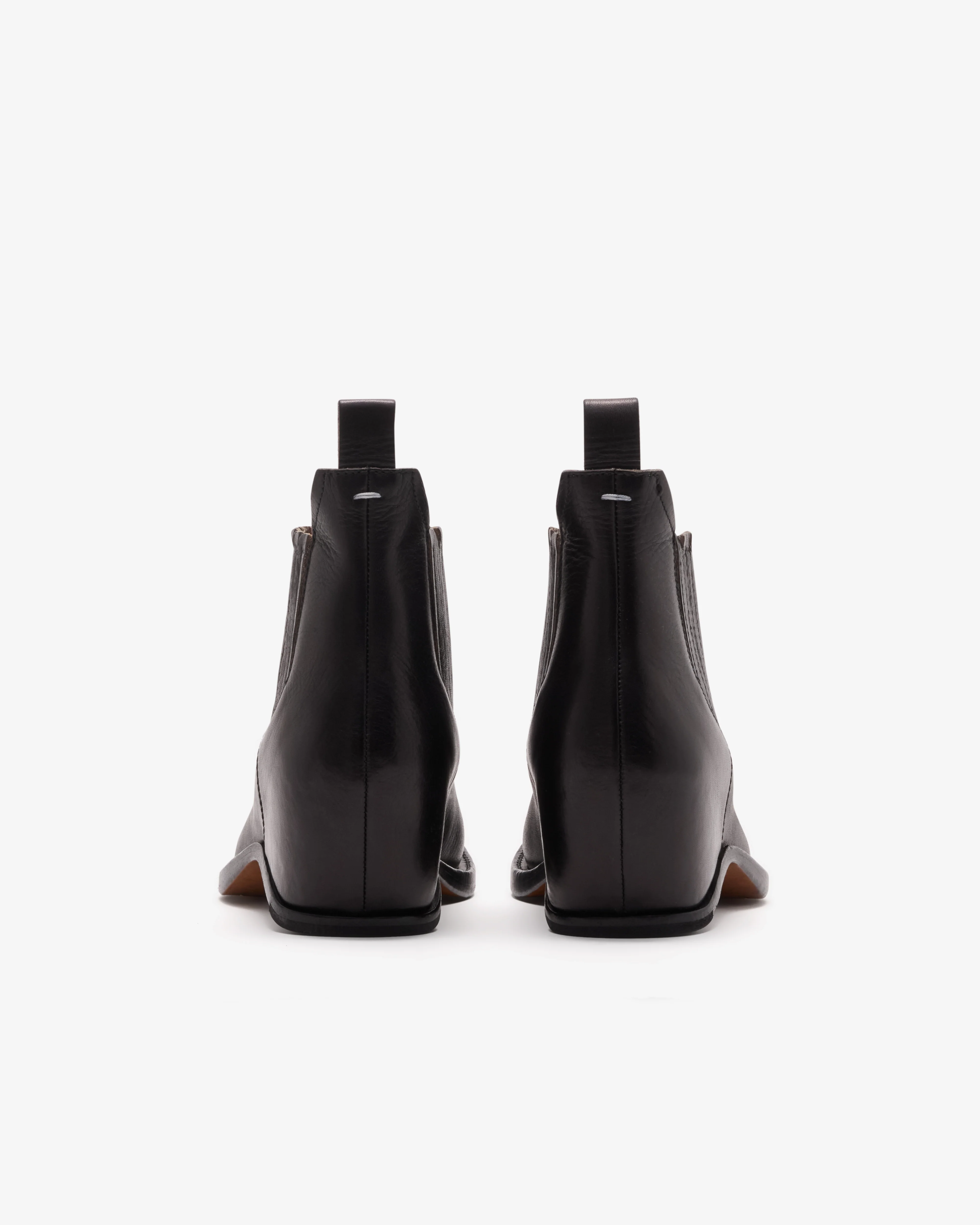 Maison Margiela - Women's Heel-less Western Chelsea Boots - (Black) - Image 4
