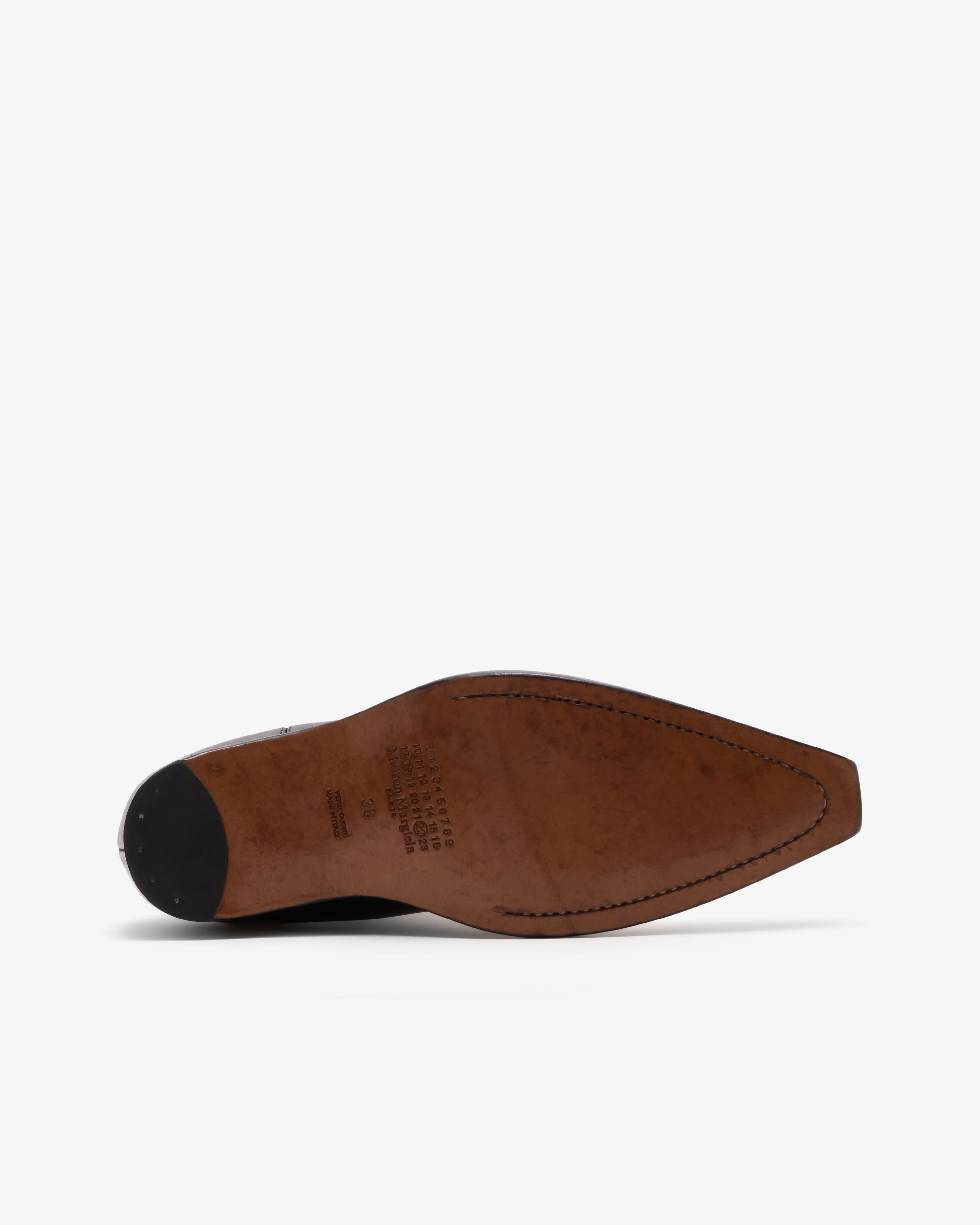 Maison Margiela - Women's Heel-less Western Chelsea Boots - (Black) - Image 5