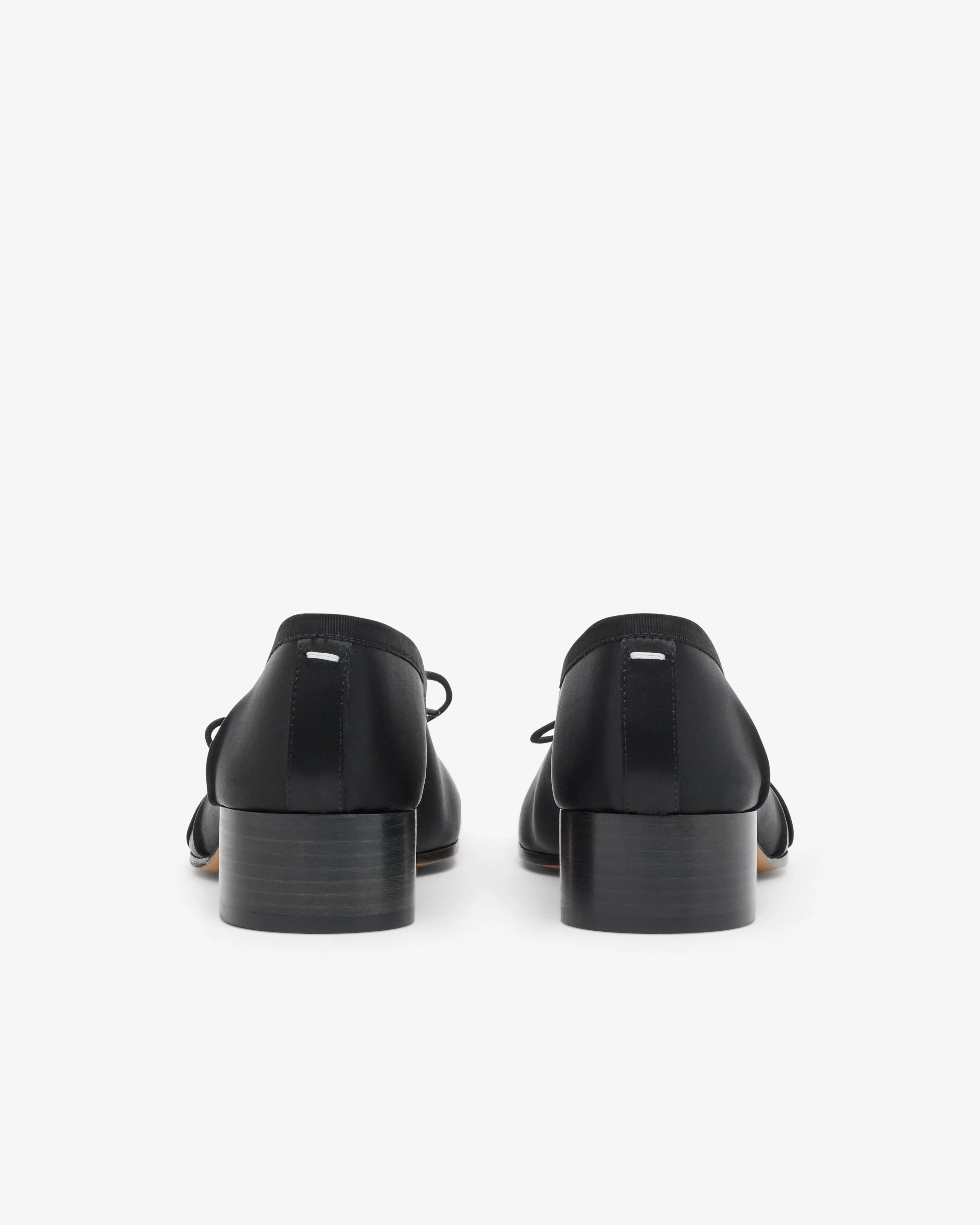 Maison Margiela - Women's Tabi Satin Ballerina - (Black) - Image 4
