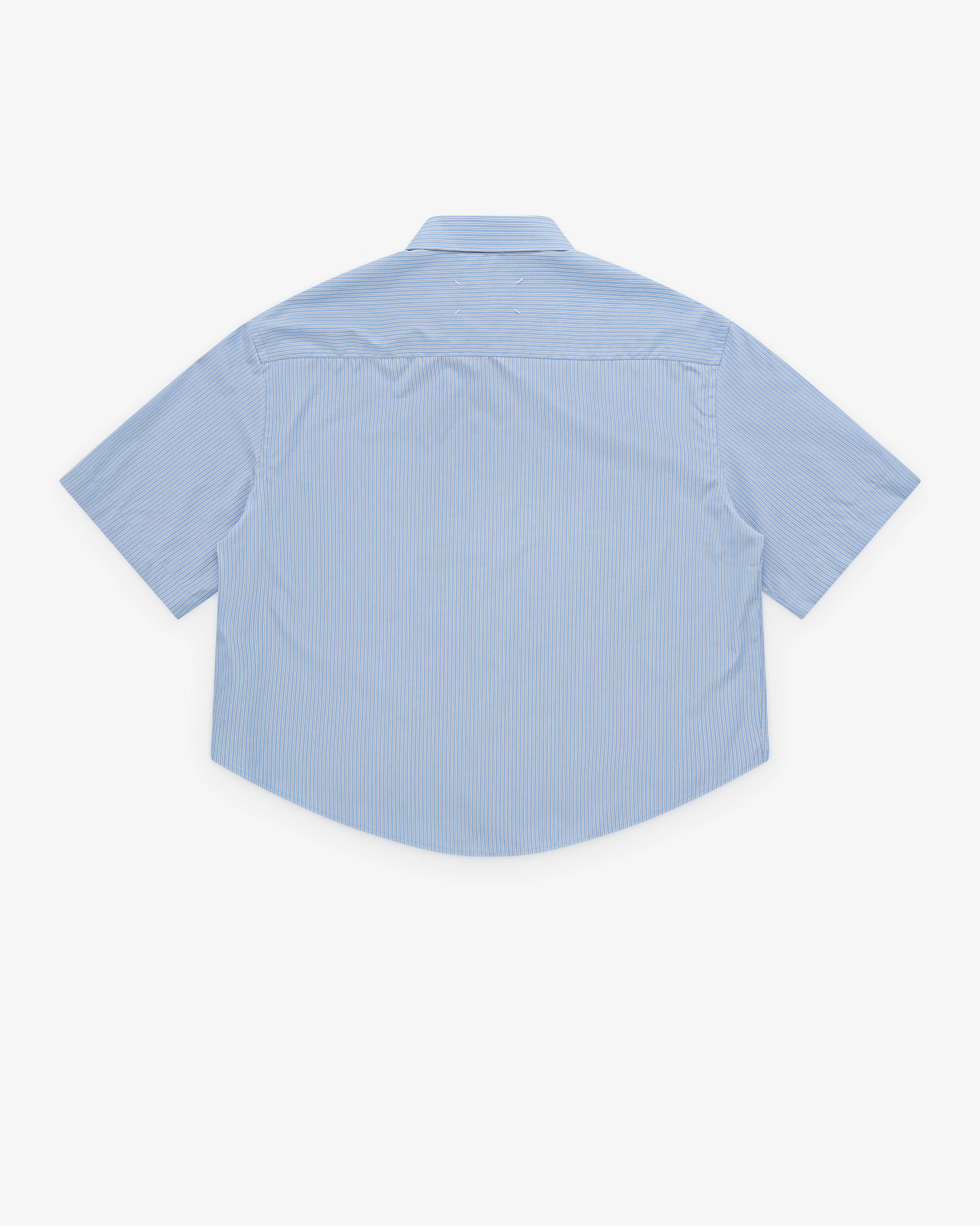 Maison Margiela - Women's Short-Sleeved Shirt - (Blue) - Image 2