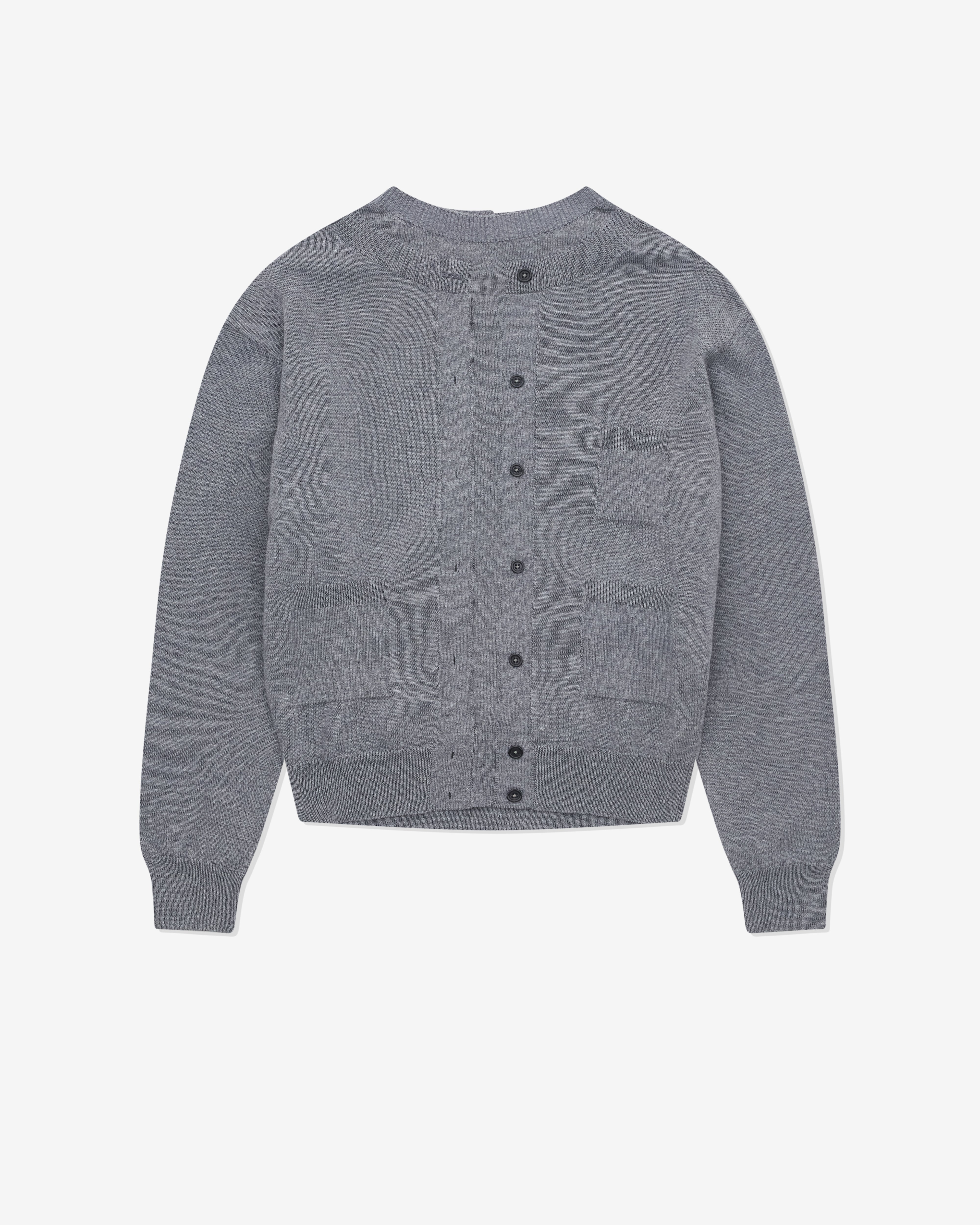 Marie Adam-Leenaerdt - Women’s Trompe L'Oeil Cardigan - (Grey)