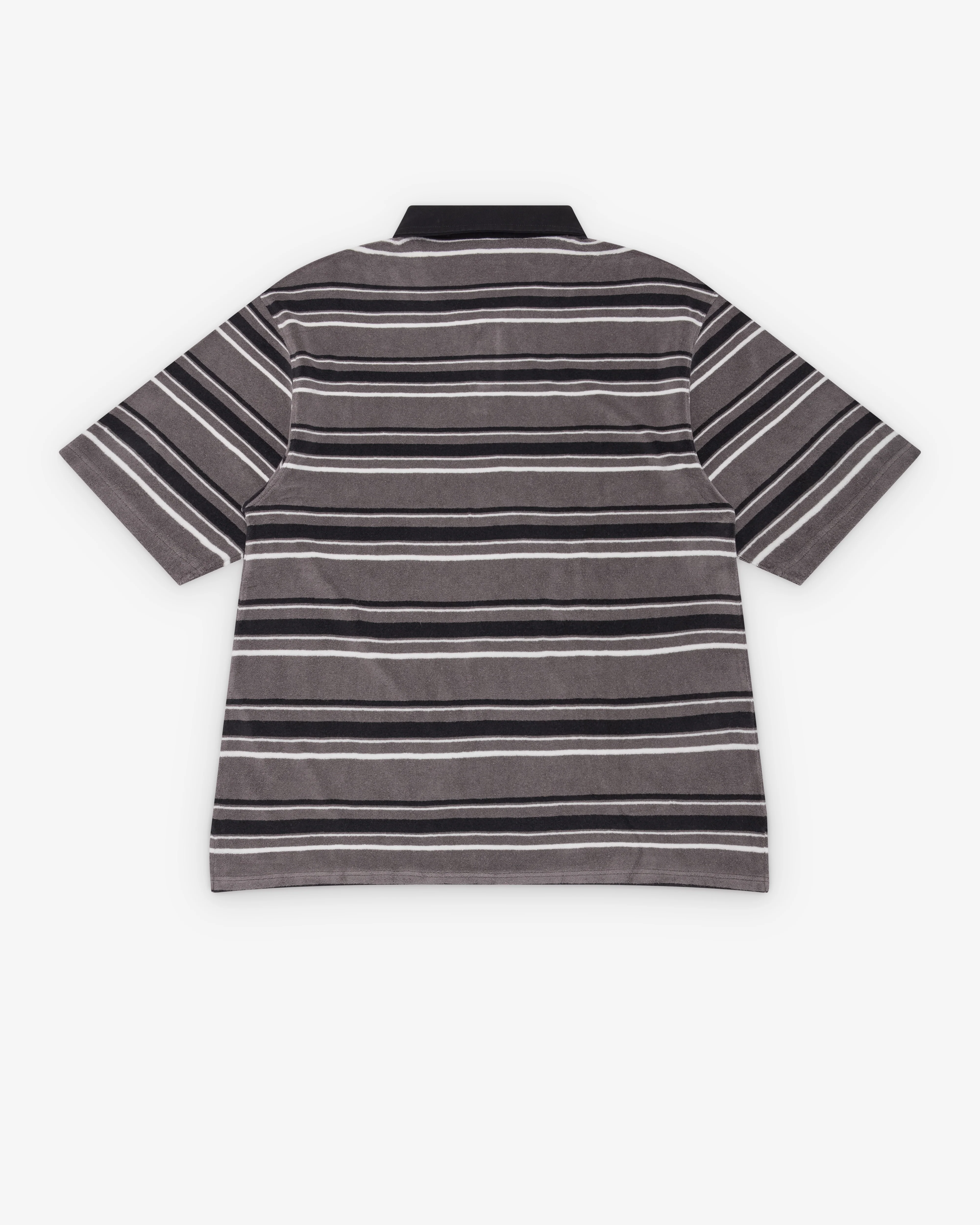 Martine Rose - Men's Oversized S/S Polo - (Grey/Black) - Image 2