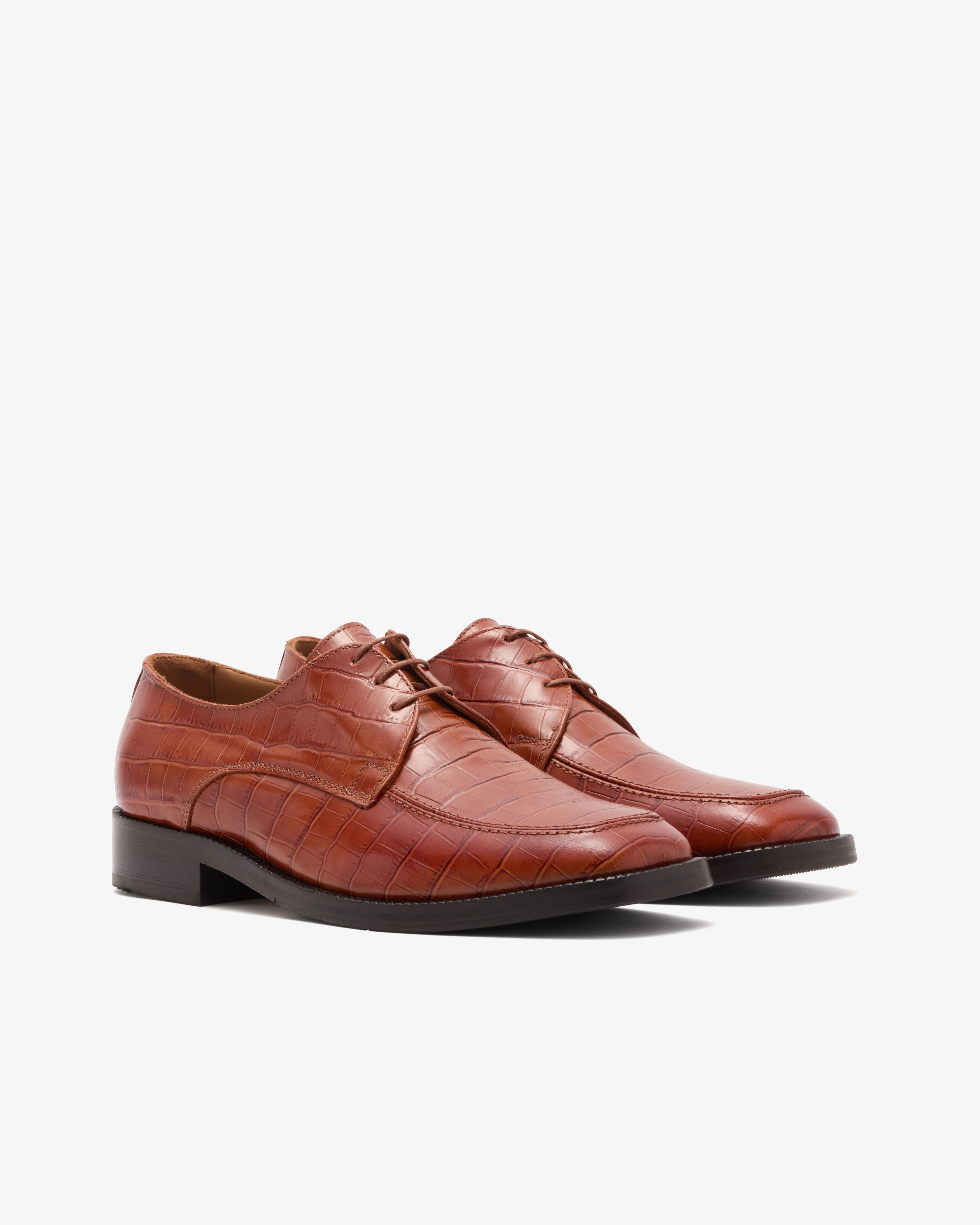 Mfpen - Men's Reunion Derby - (Russet Croc) - Image 3