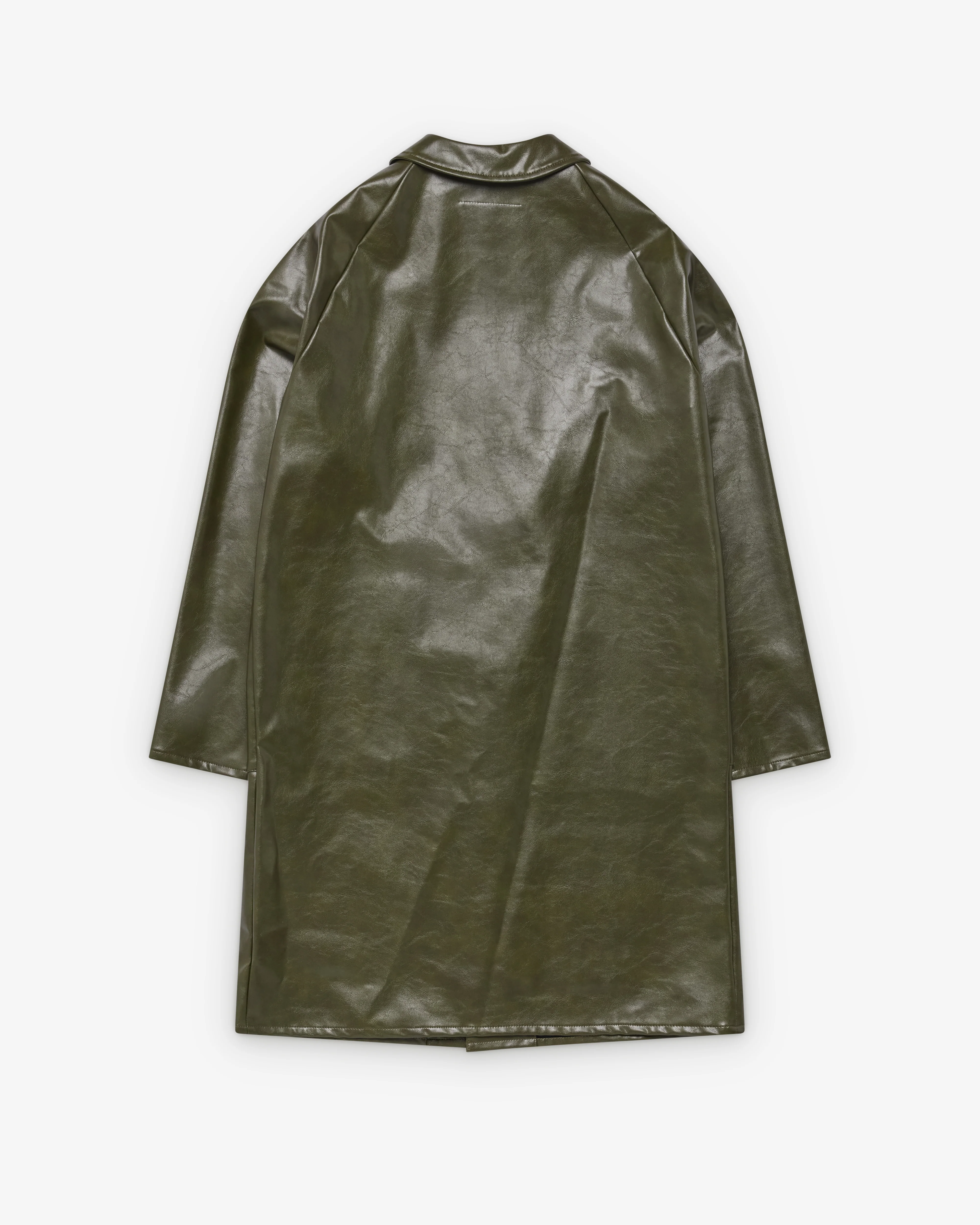 MM6 - Women's Wax Coat - (Forest Green) - Image 2