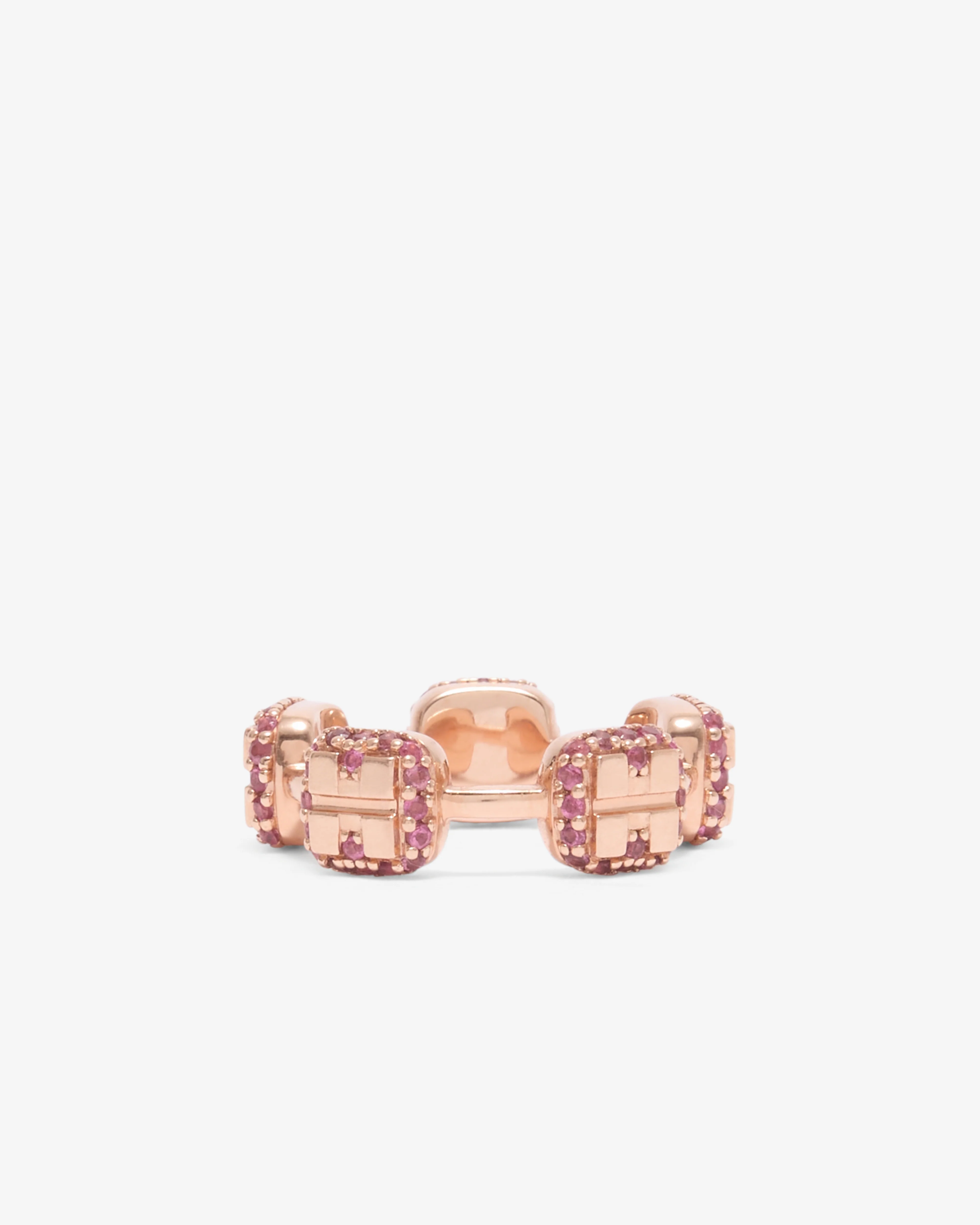 Nadine Ghosn -  Braces Pinky Ring - (Rose Gold) - Image 2