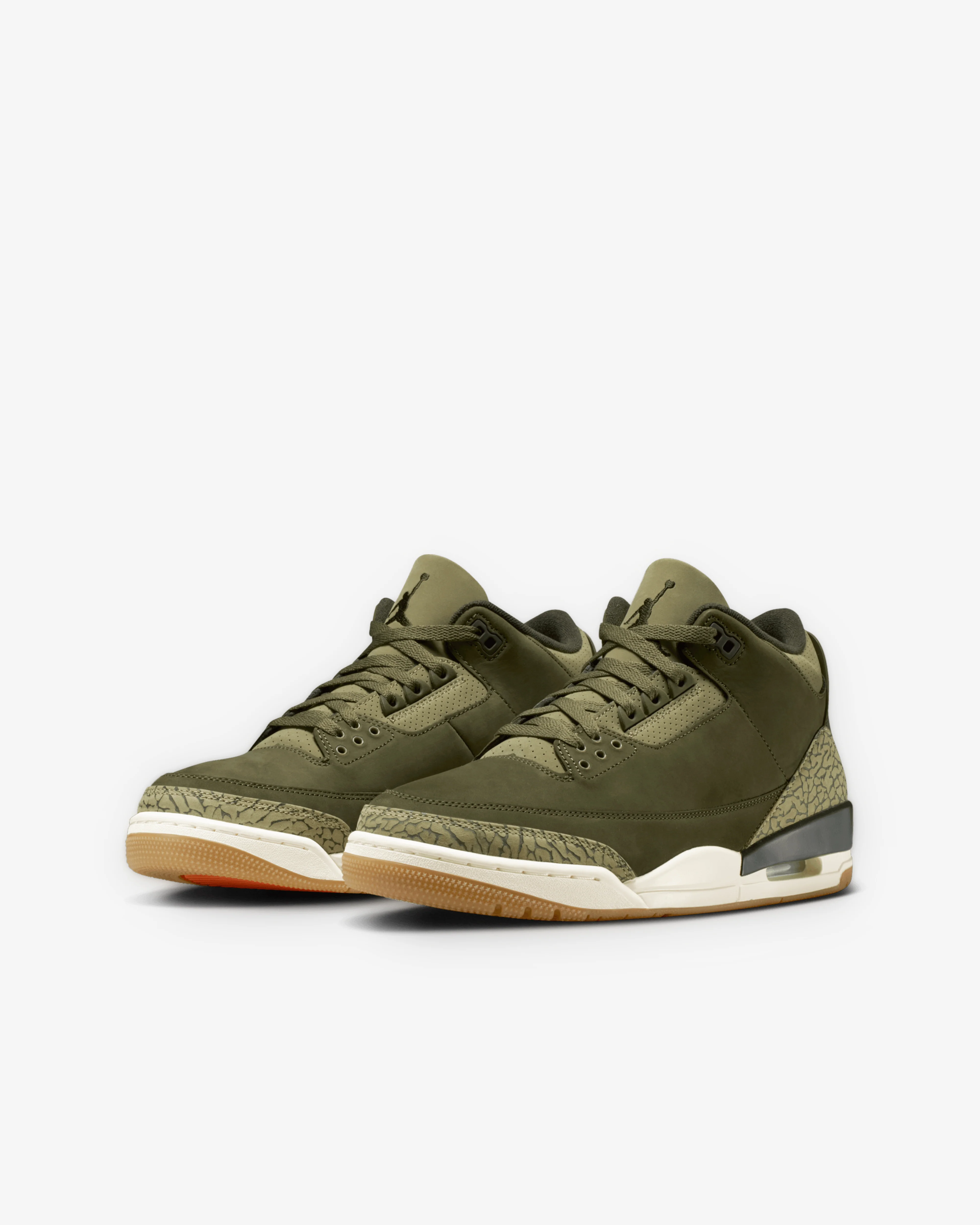 Nike - Men's Air Jordan 3 Retro - (Medium Olive) - Image 3