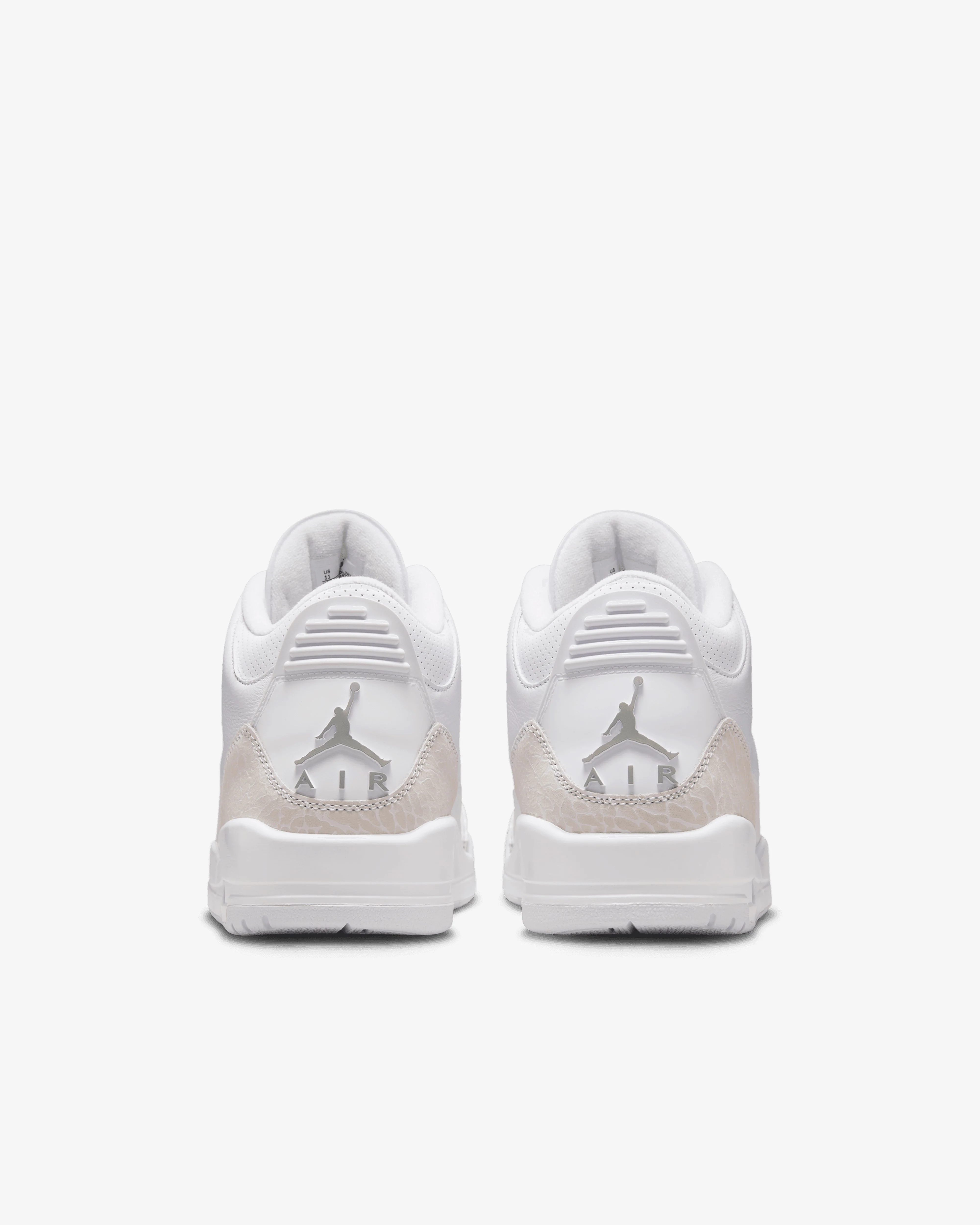 Nike - Men's Air Jordan 3 Retro - (White/Metallic Silver) - Image 4