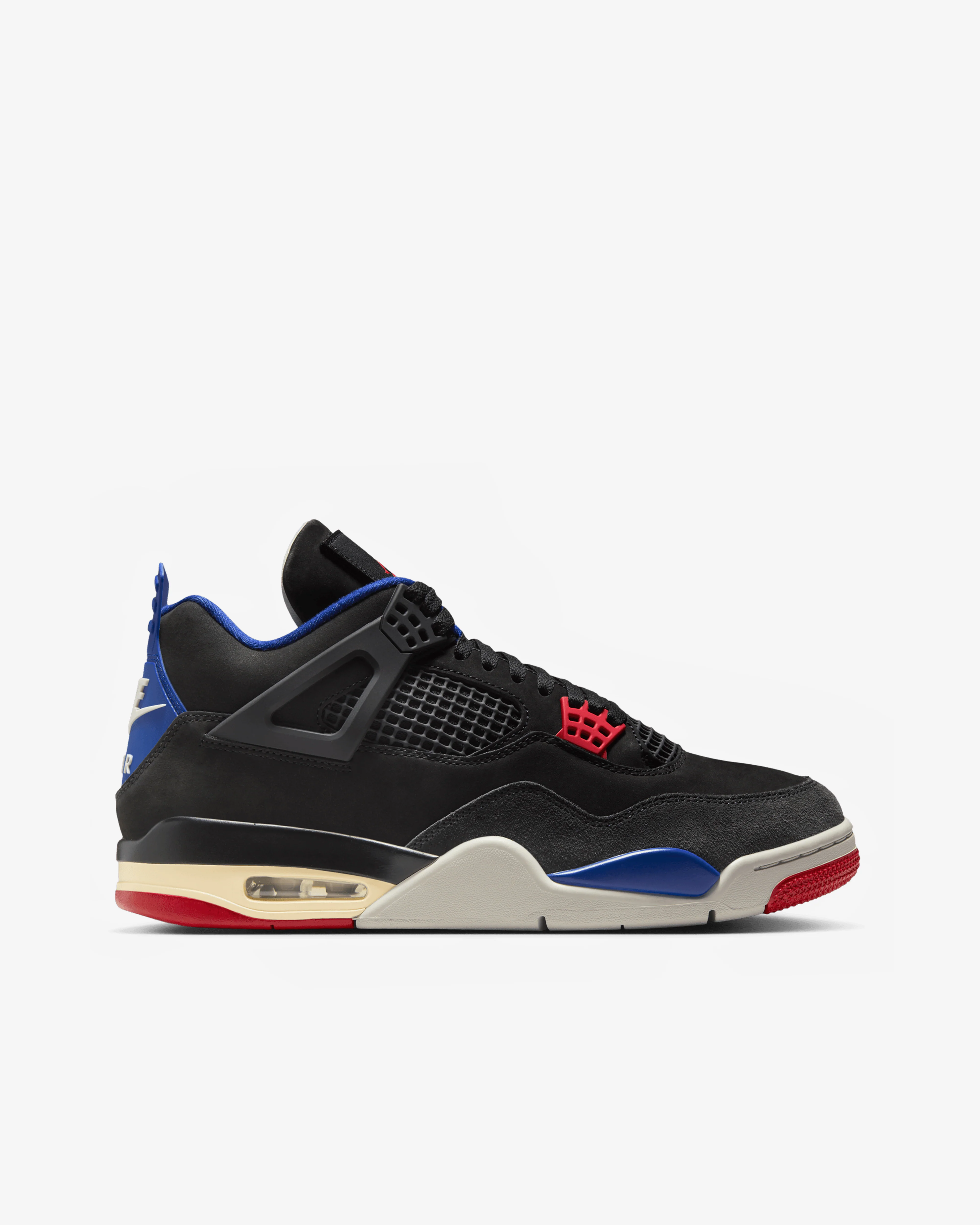Nike - Men’s Air Jordan 4 Retro - (Black/Fire Red/Royal Blue)