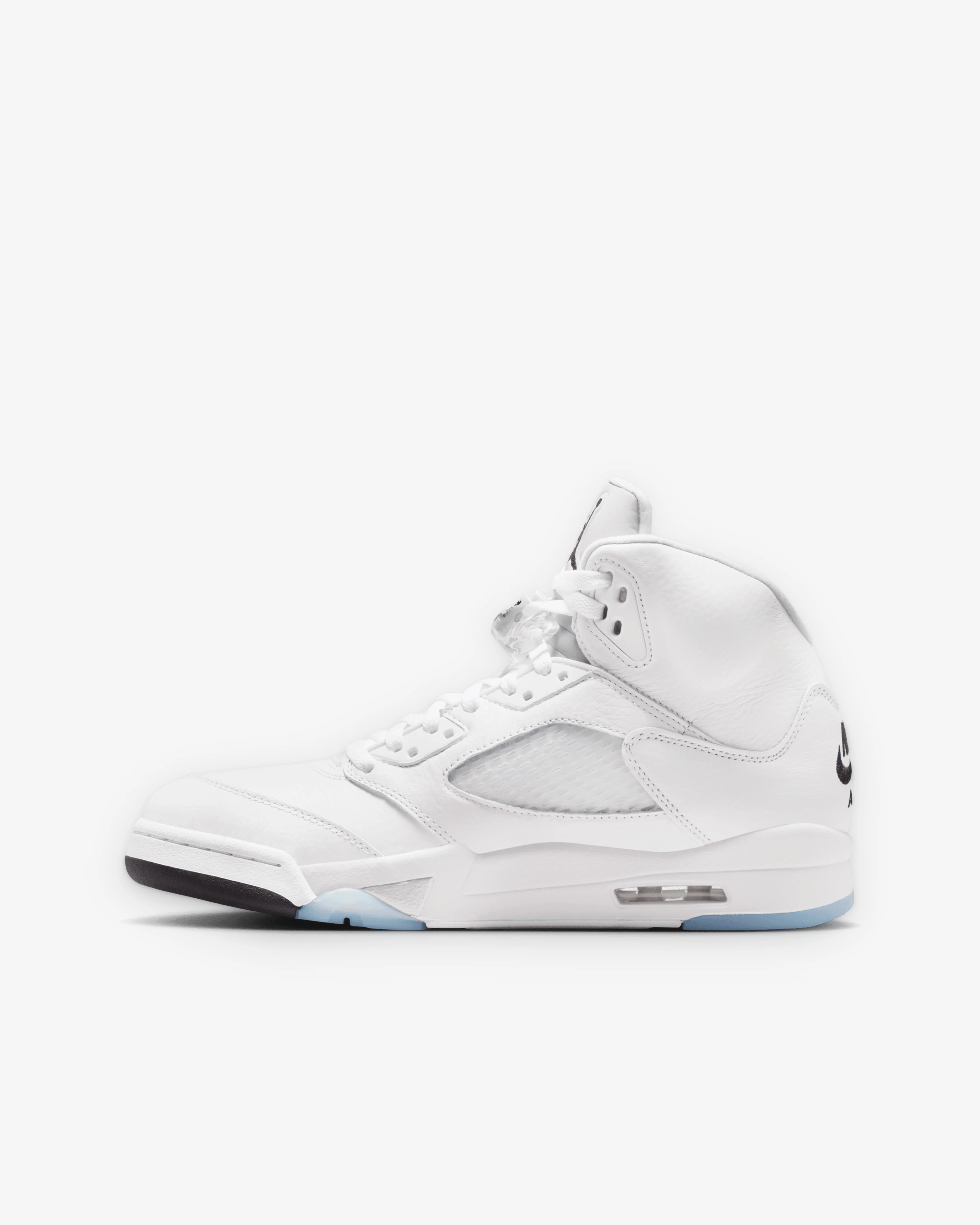Nike - Men's Air Jordan 5 Retro OG - (White/Metallic Silver) - Image 2