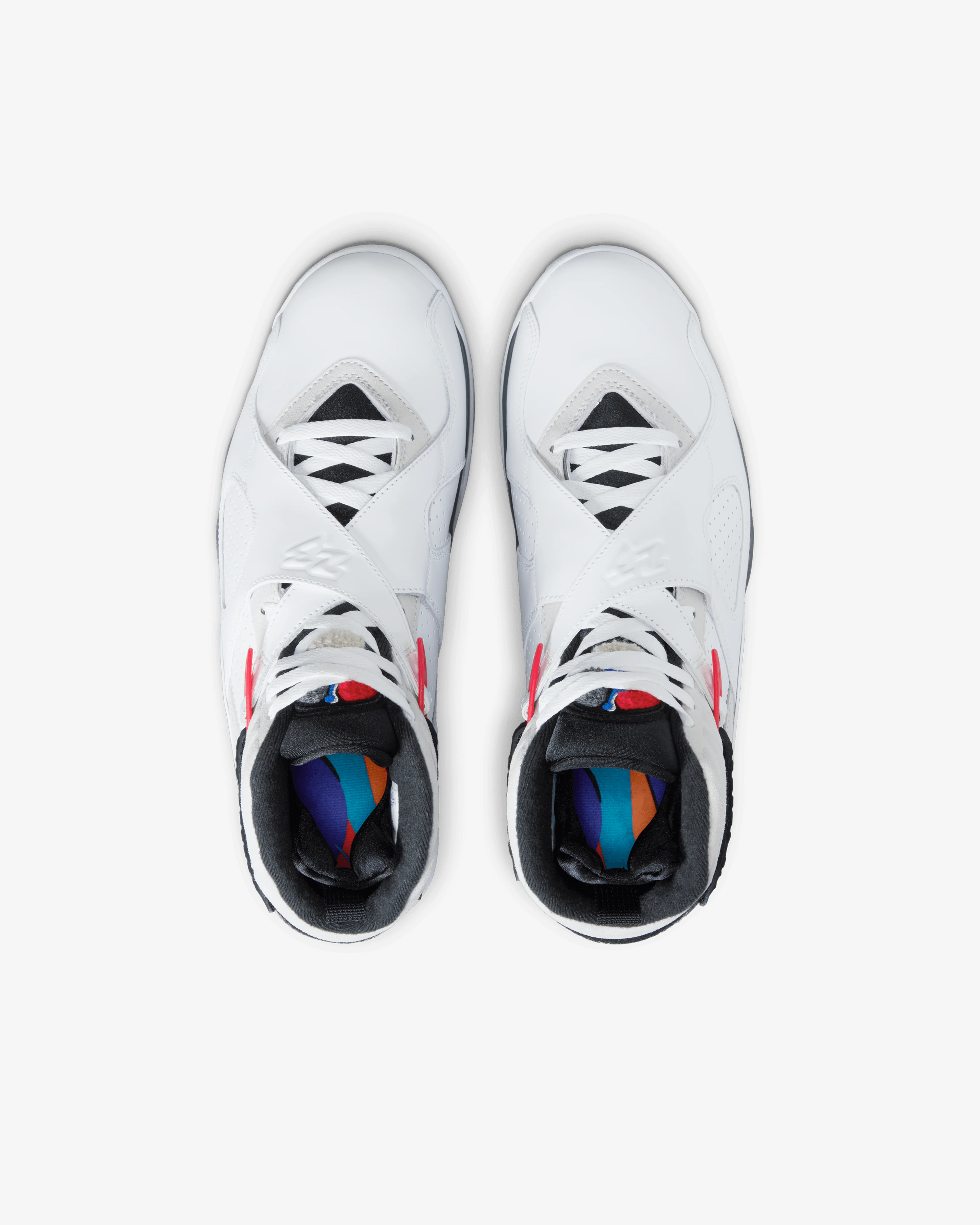 Nike - Men's Air Jordan 8 Retro - (White/True Red - Image 5