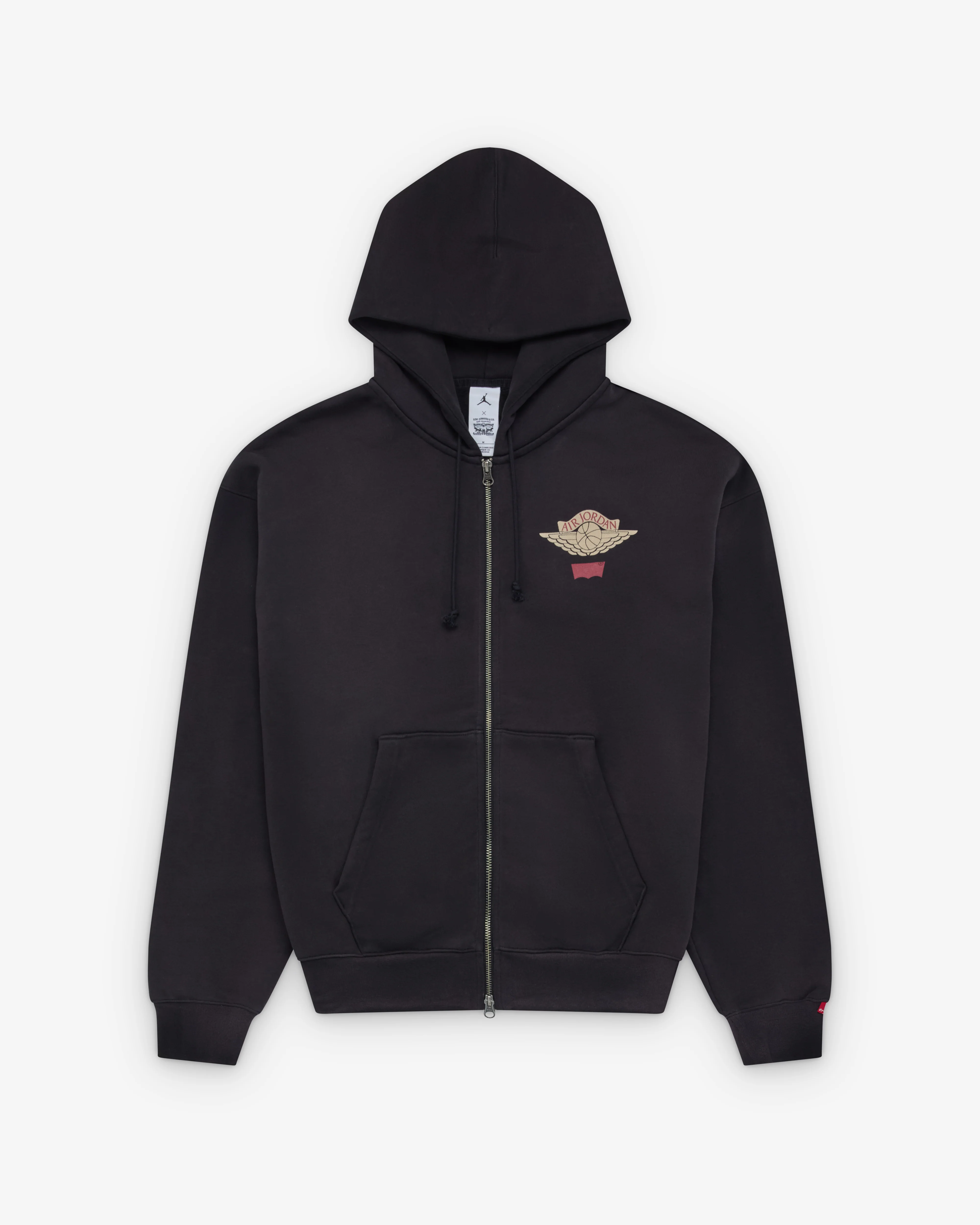 Nike - Men's Levi's Jordan Hoodie - (Black/Pale Ivory/Gym Red)