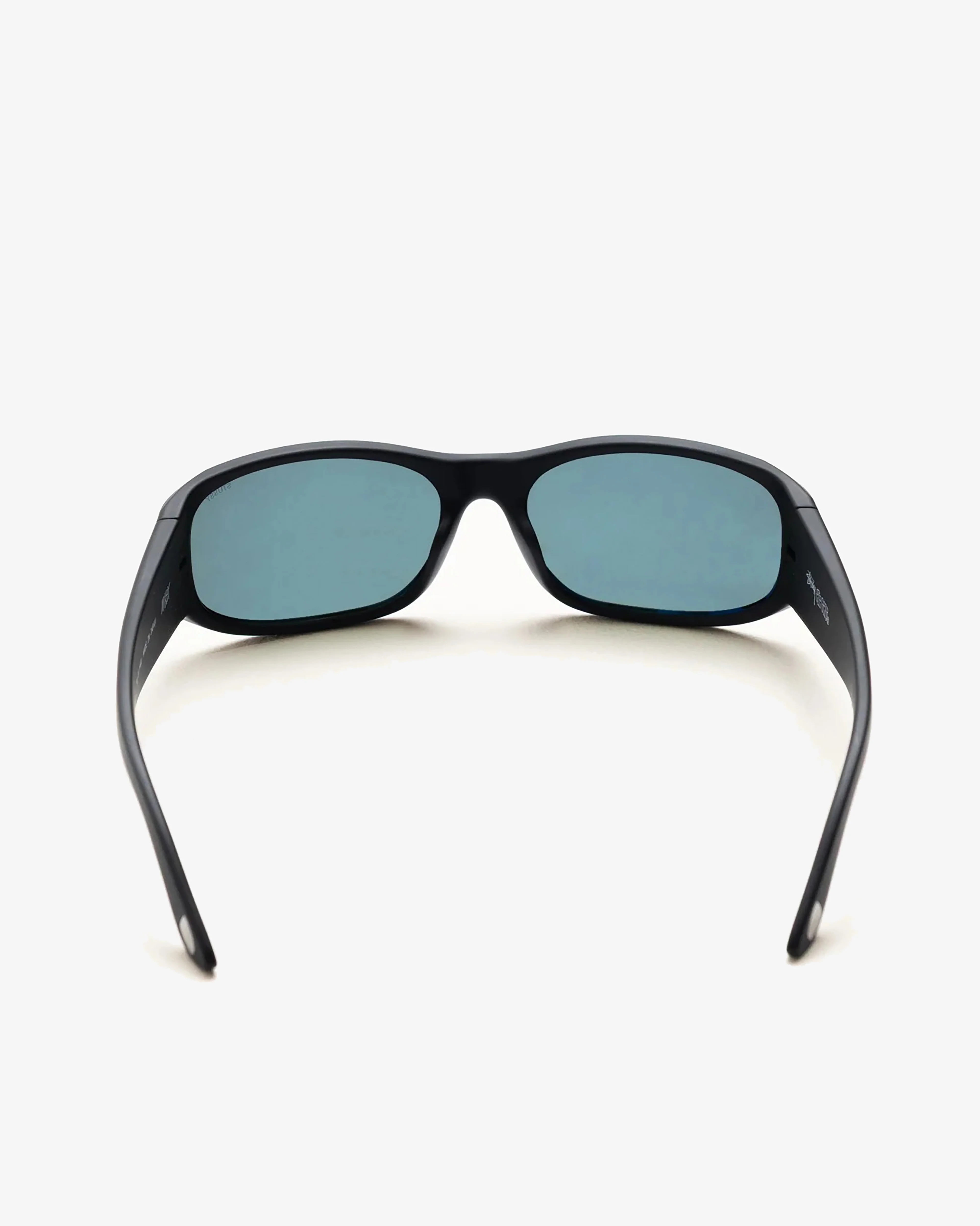 Stüssy - Men's Mikey Sunglasses - (Rubber Black/Dark Green Lens) - Image 3