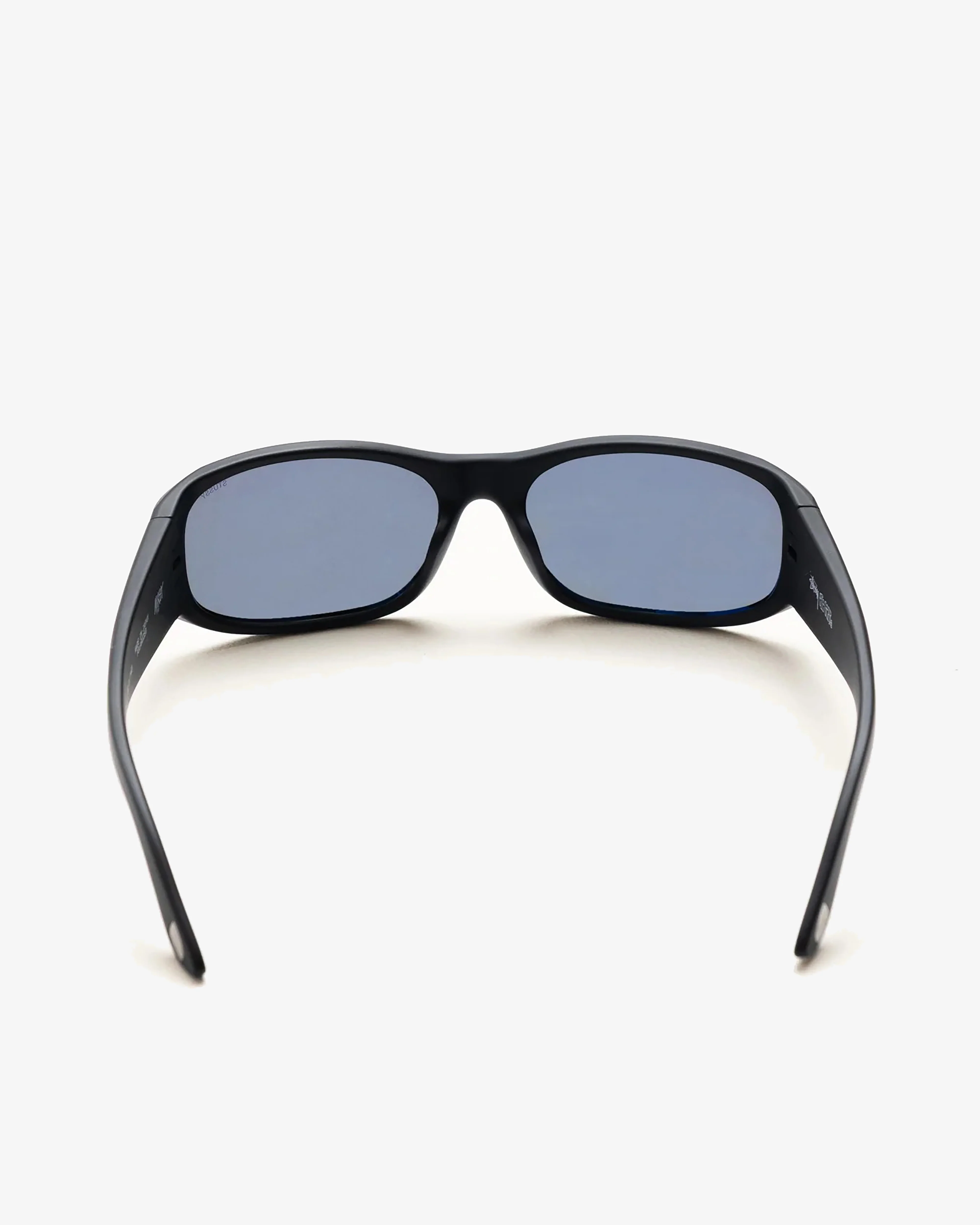 Stüssy - Men's Mikey Sunglasses - (Rubber Black/Polarized Dark Blue Lens) - Image 3