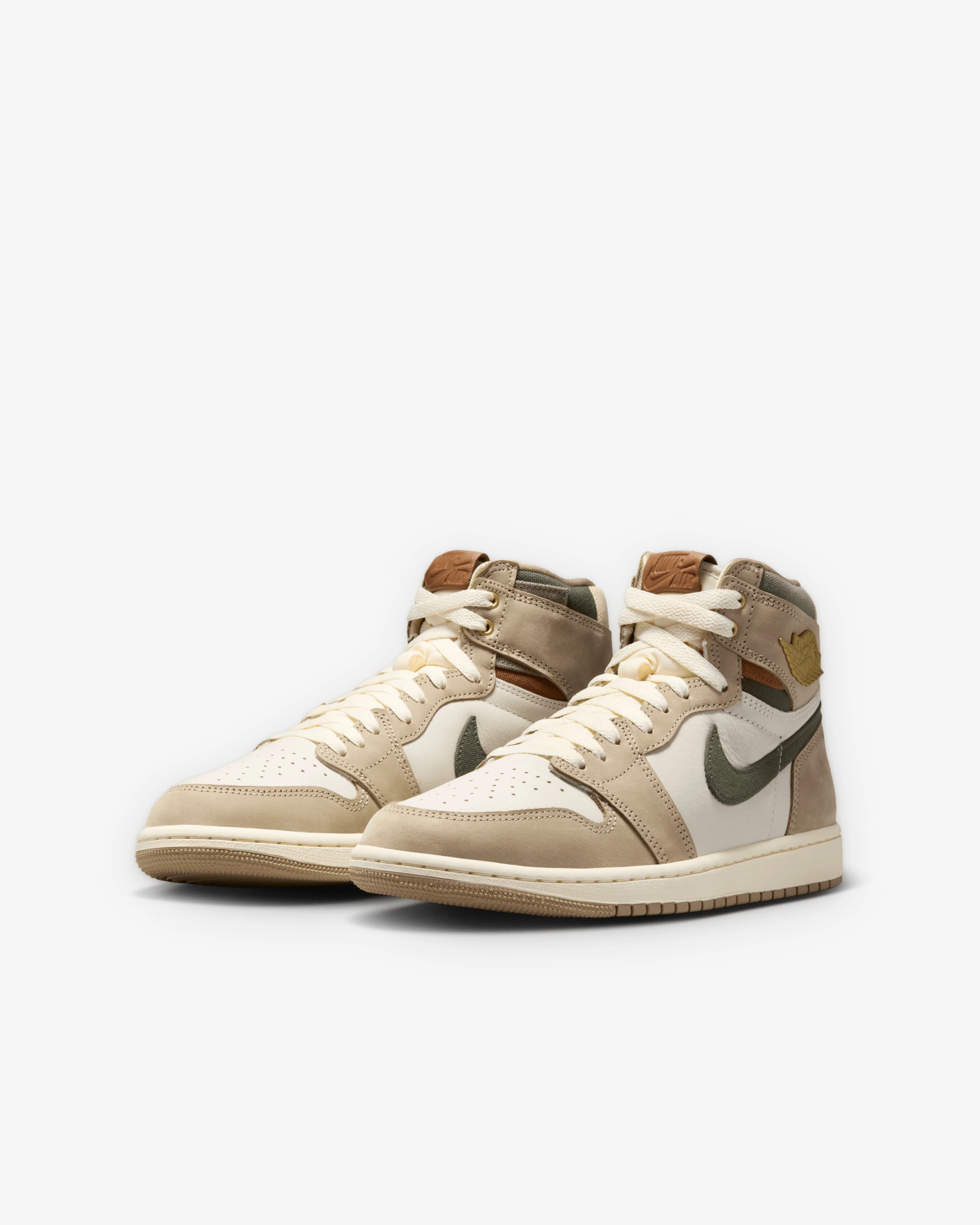Nike - Women's Air Jordan 1 Retro OG - (Khaki/Sail) - Image 3