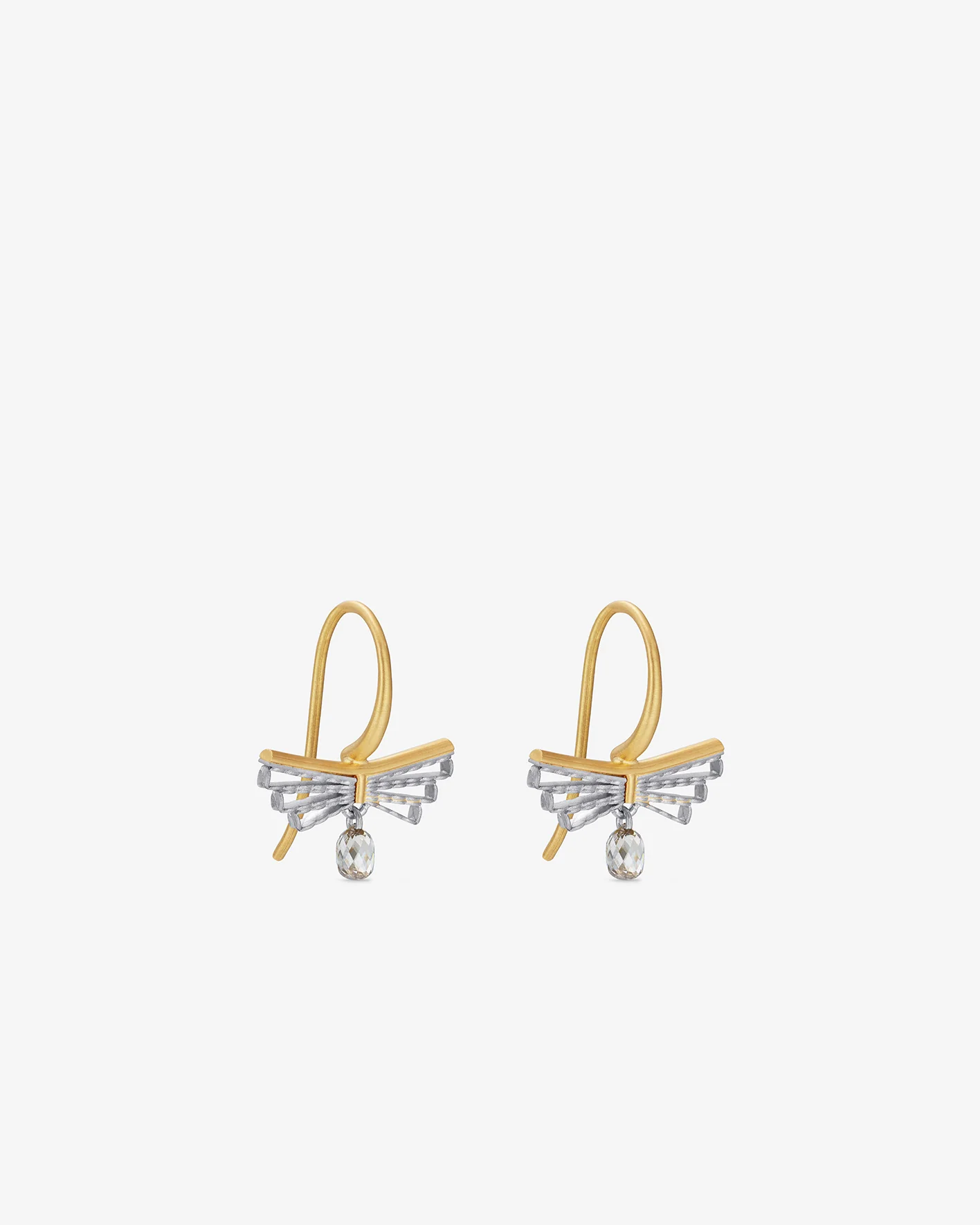 Nikolle Radi - Small Bow Earrings - (Yellow Gold) - Image 2