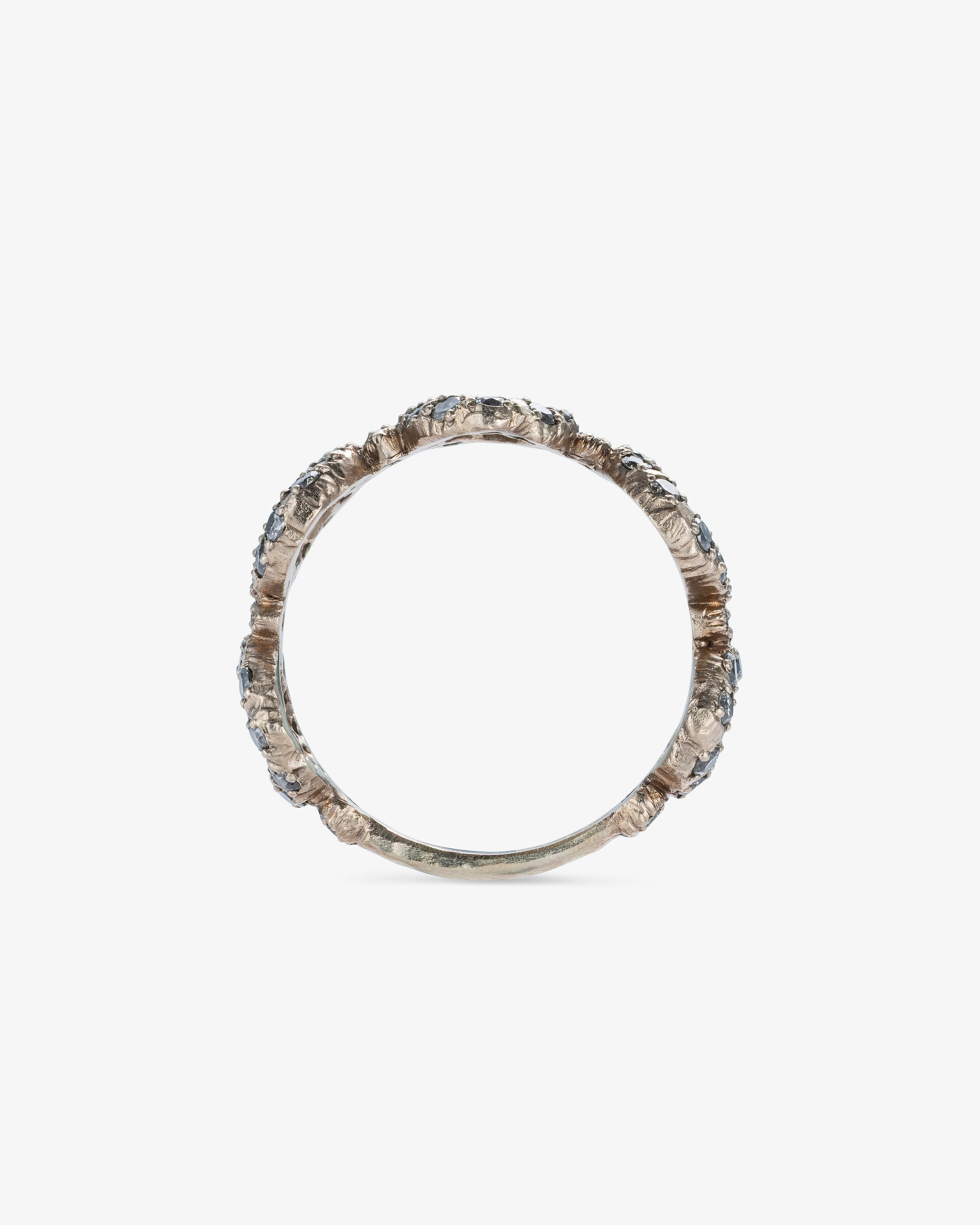 Noguchi Bijoux - Grey Diamond Cut Out Ring - (White Gold) - Image 3