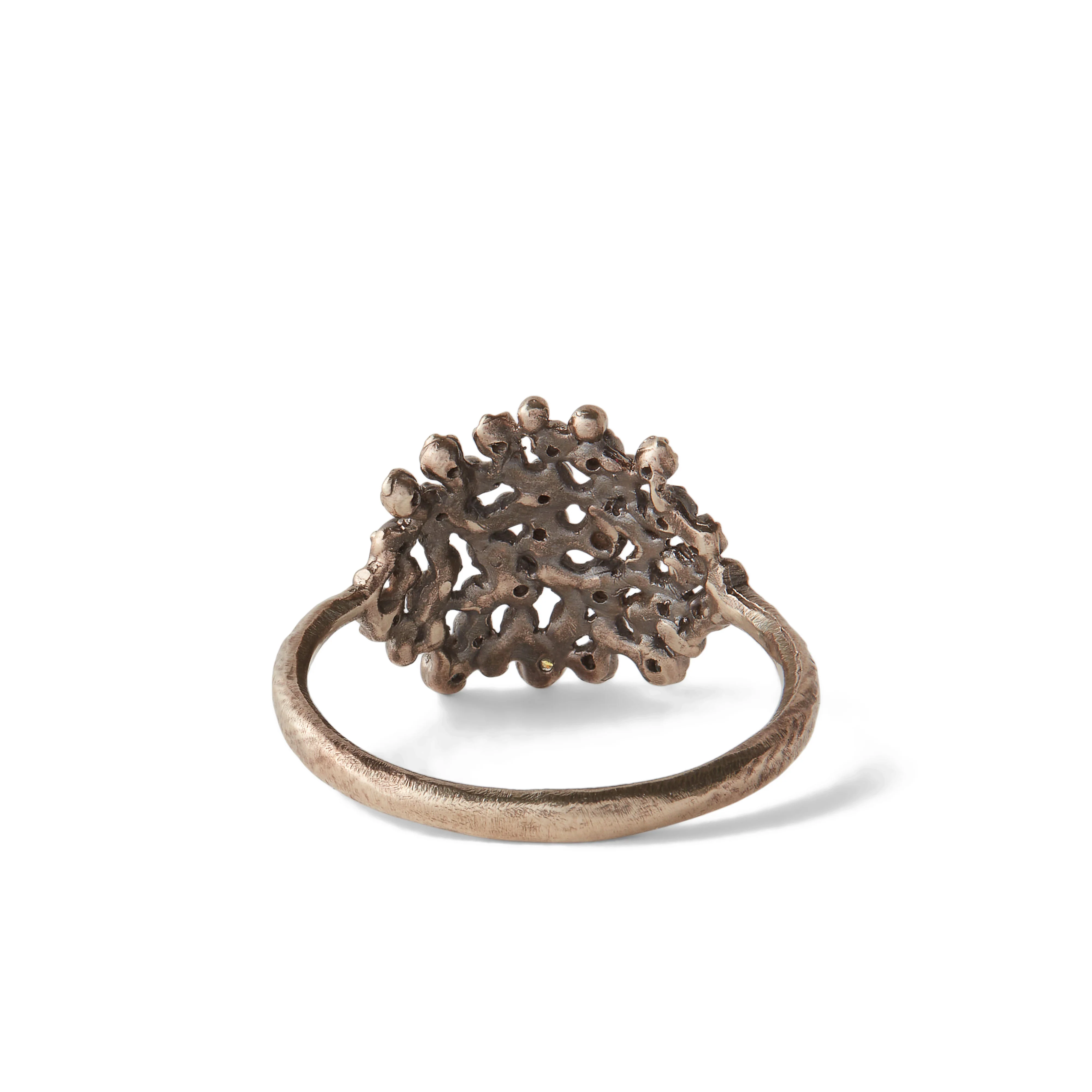 Noguchi Bijoux - Women’s Large Cluster Ring - (White Gold) - Image 2