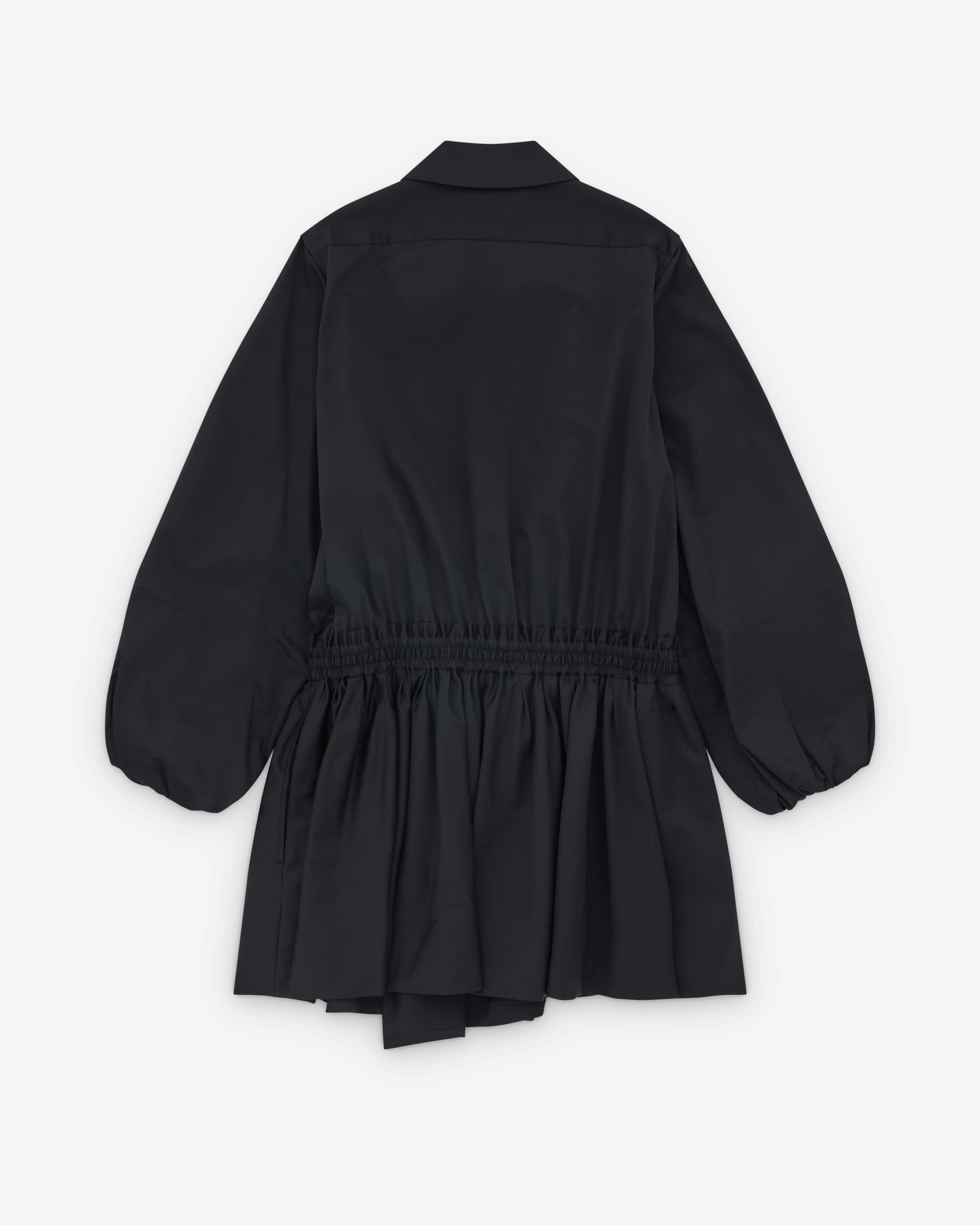 Noir Kei Ninomiya - Women’s Shirred Waist Shirt Dress - (Black) - Image 2