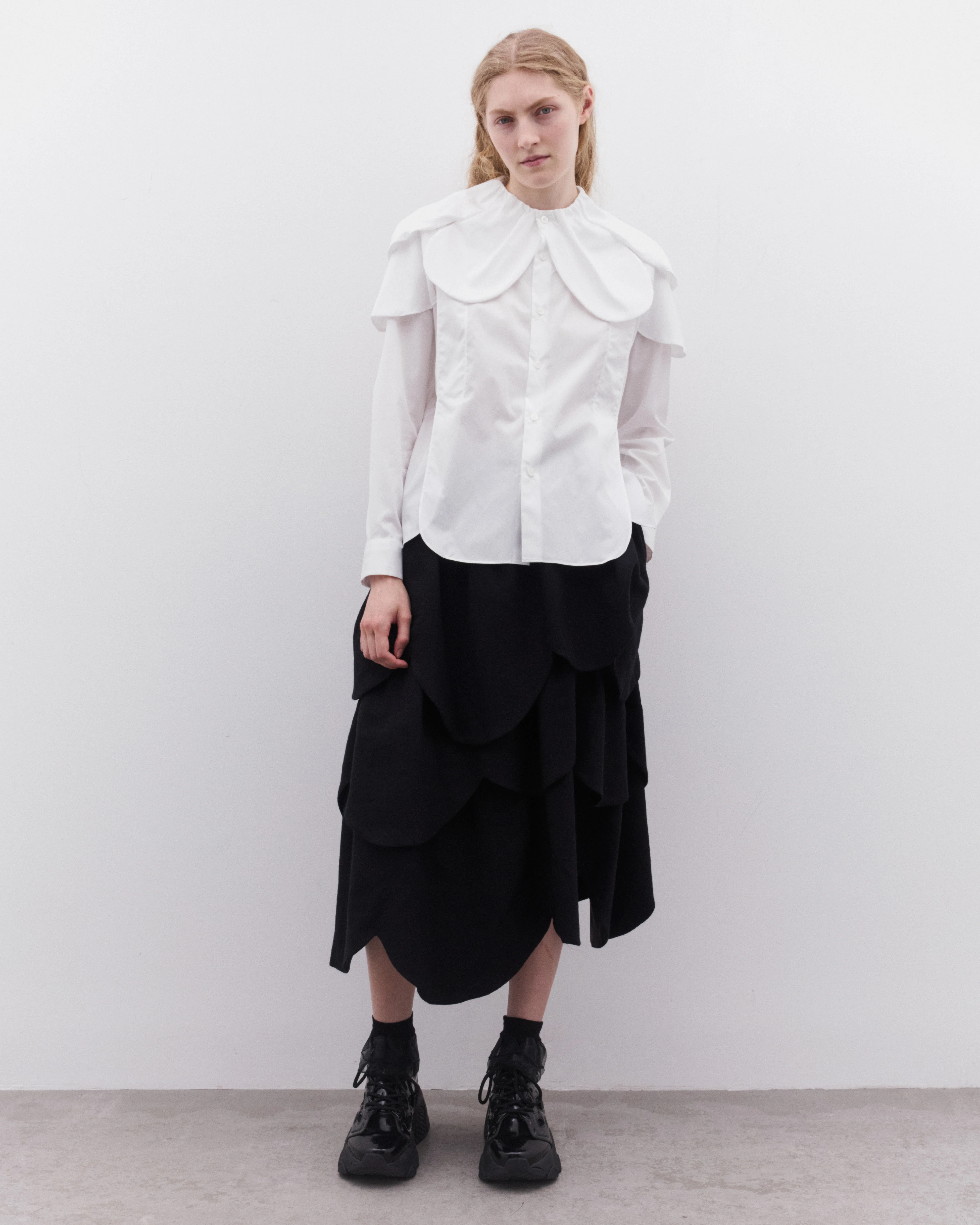 Noir Kei Ninomiya - Women’s Petal Collar Shirt - (White) - Image 6