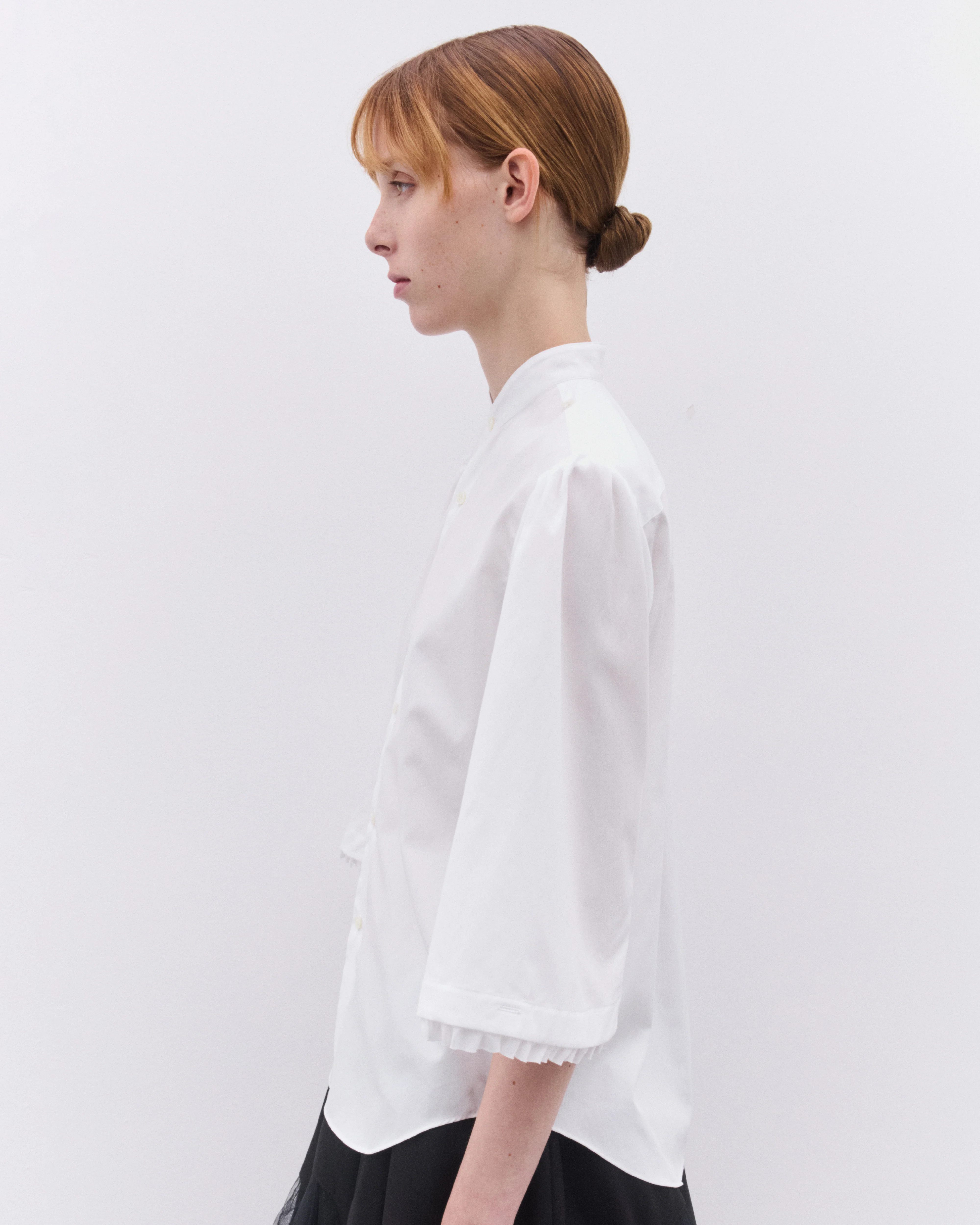 Noir Kei Ninomiya - Women’s Collarless Blouse - (White) - Image 4