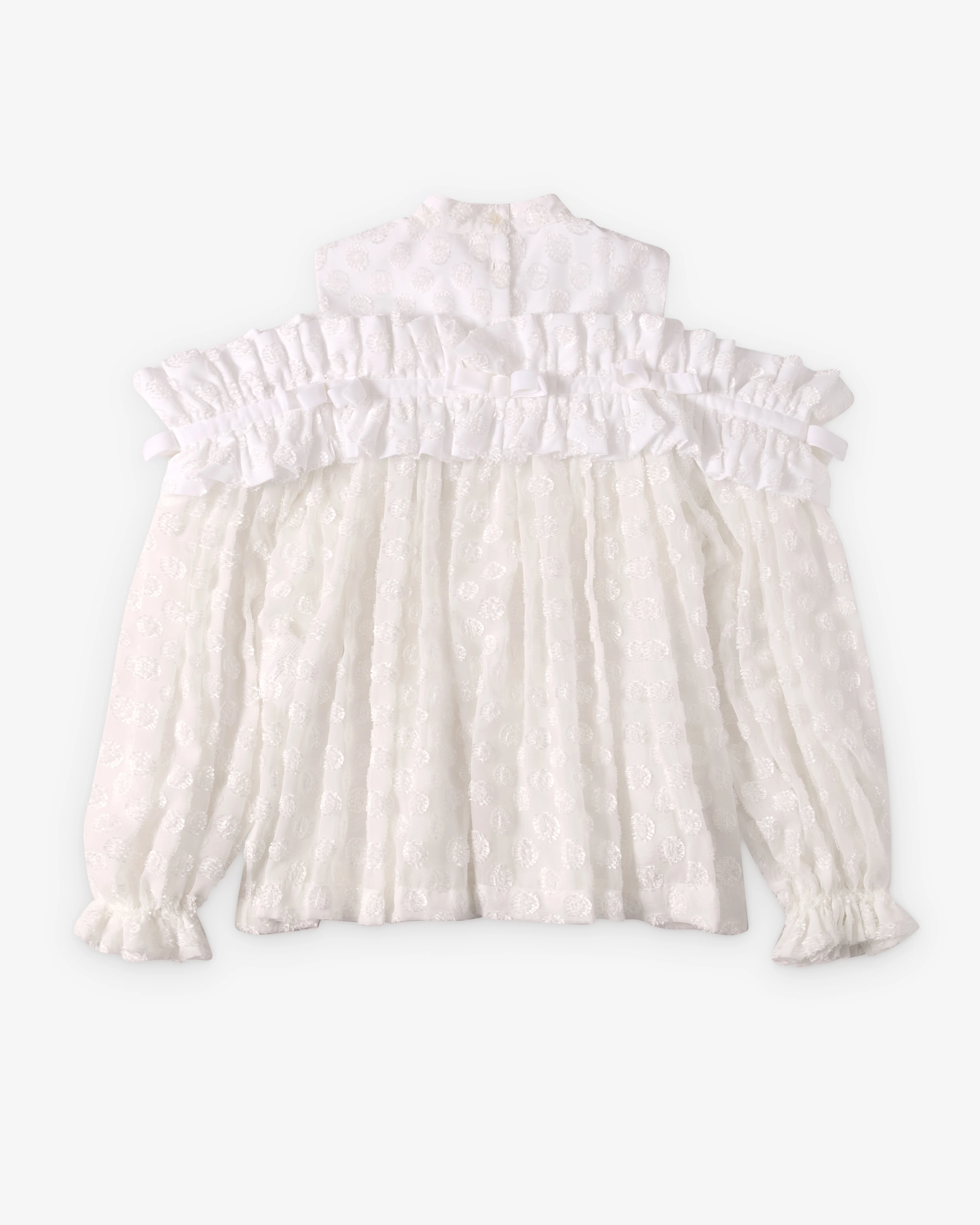 Noir Kei Ninomiya - Women's Ruffle Blouse - (White) - Image 2