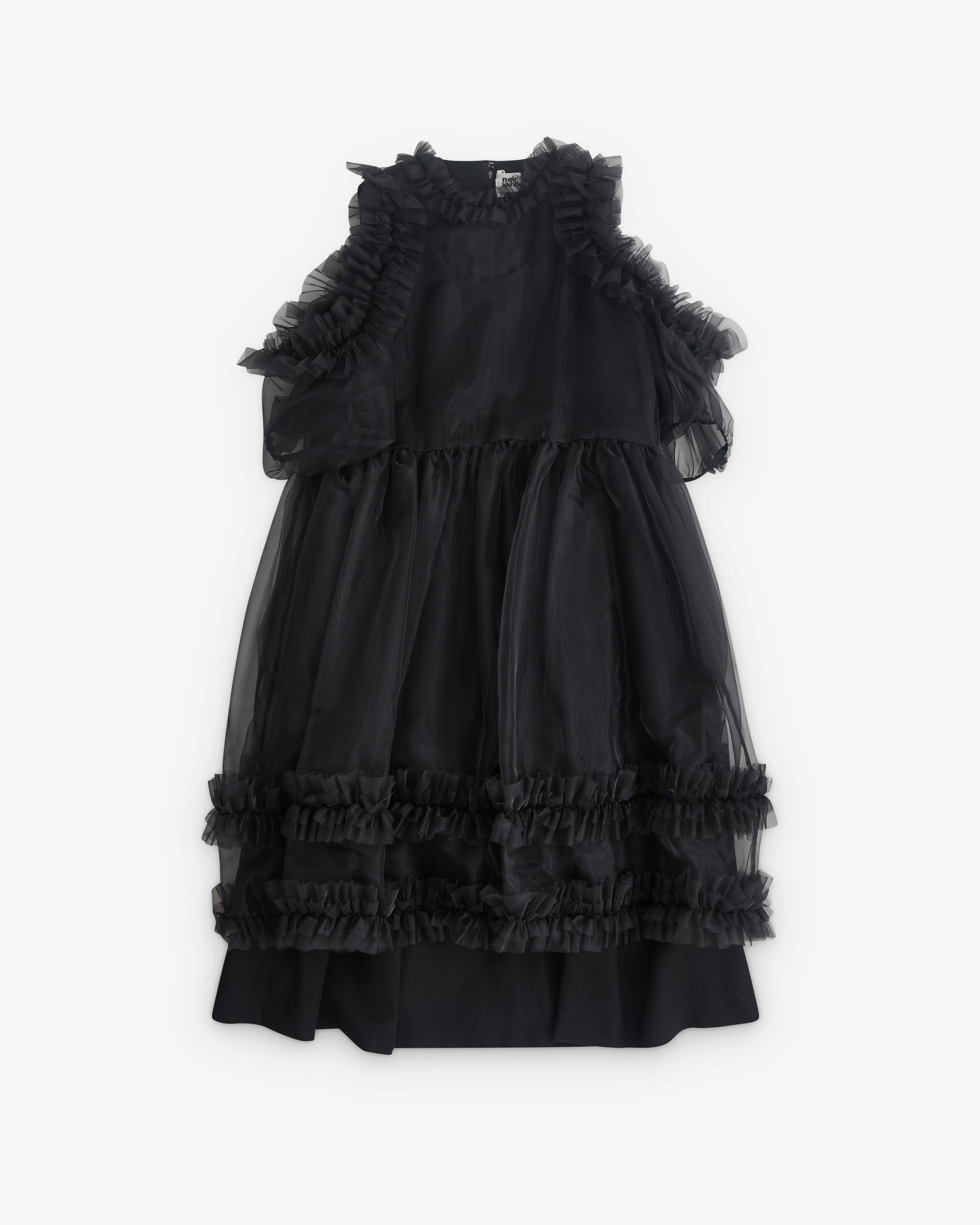 Noir Kei Ninomiya - Women’s Tulle Overlay Dress - (Black)