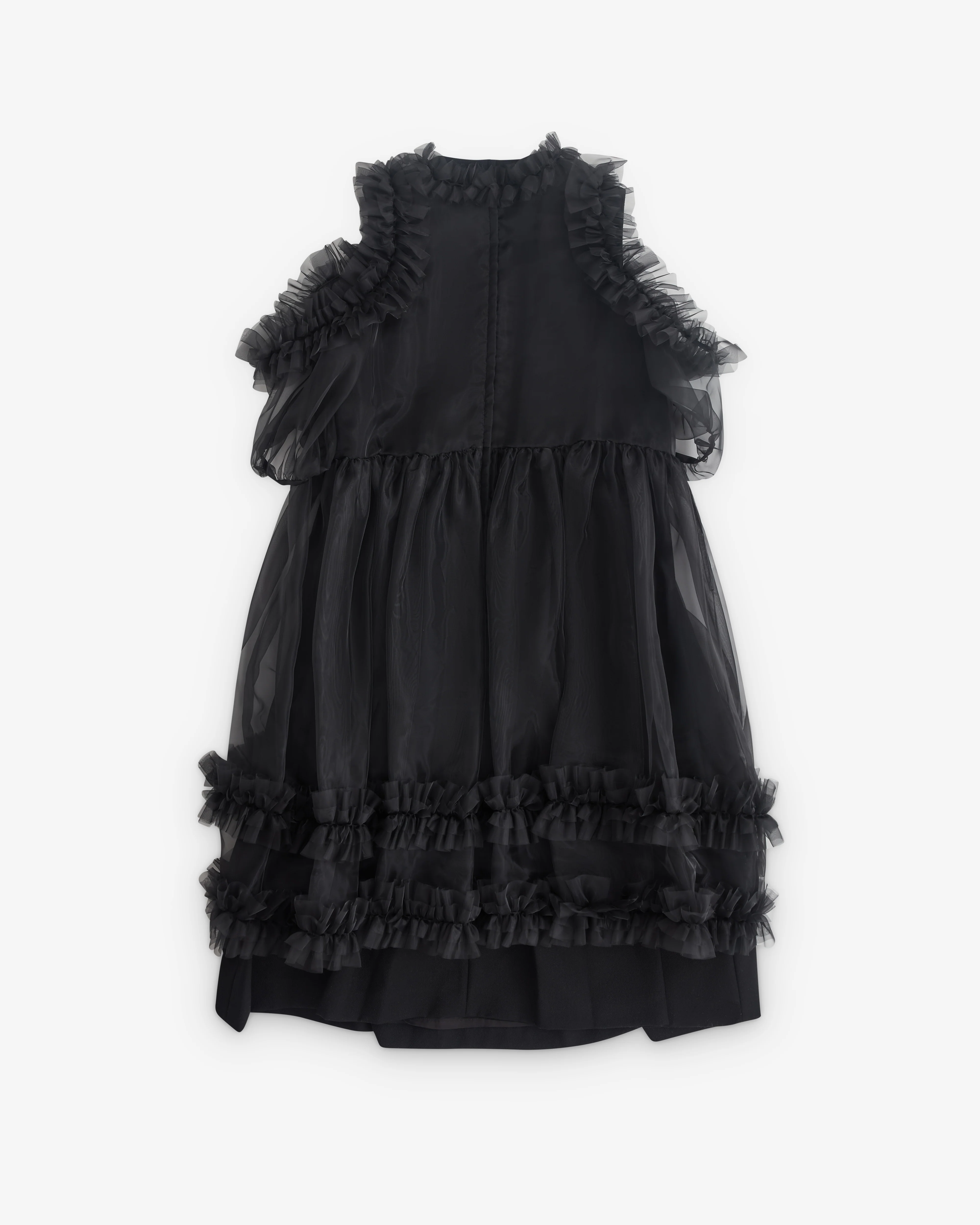 Noir Kei Ninomiya - Women’s Tulle Overlay Dress - (Black) - Image 2