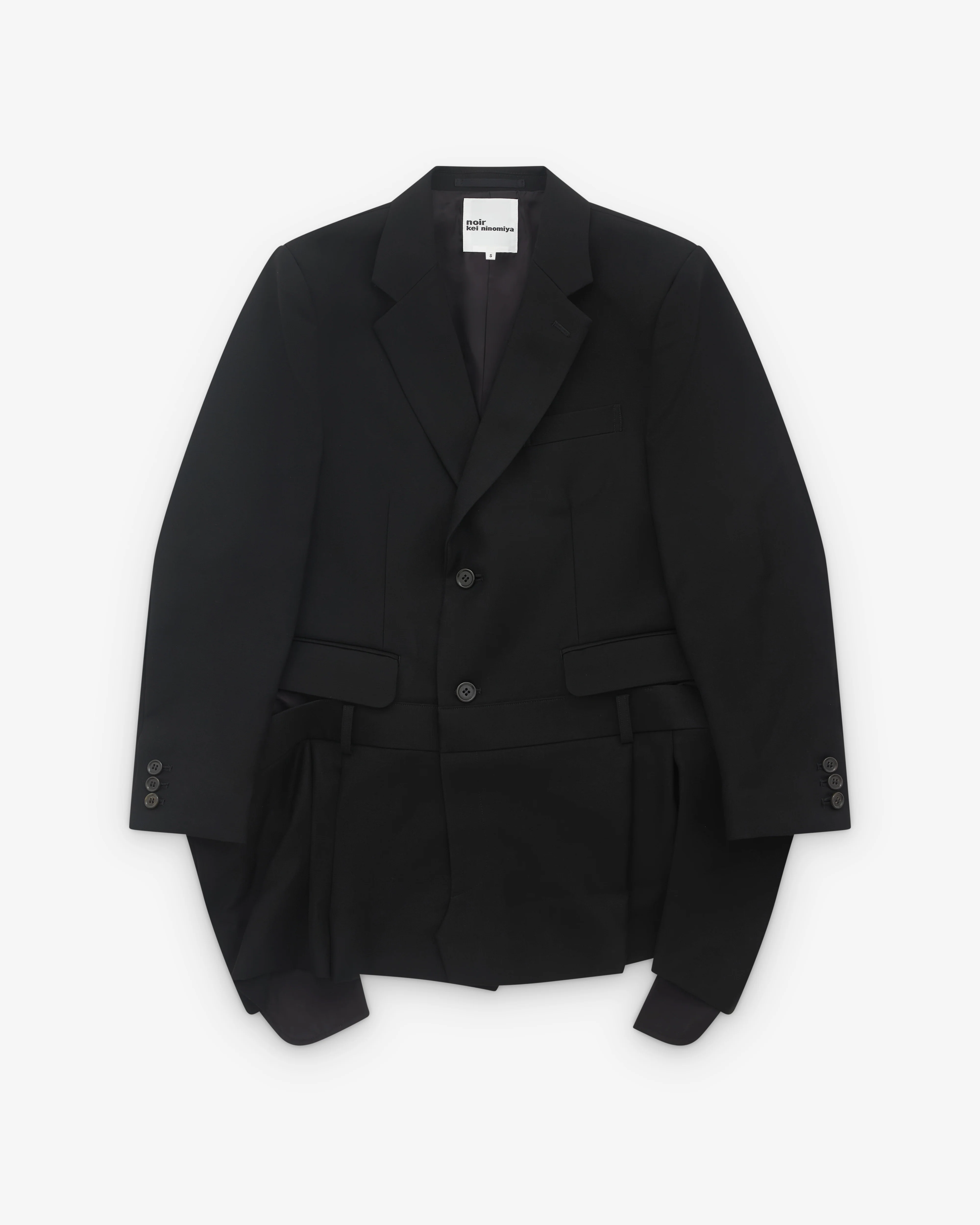 Noir Kei Ninomiya - Women’s Faux Waistband Blazer - (Black)