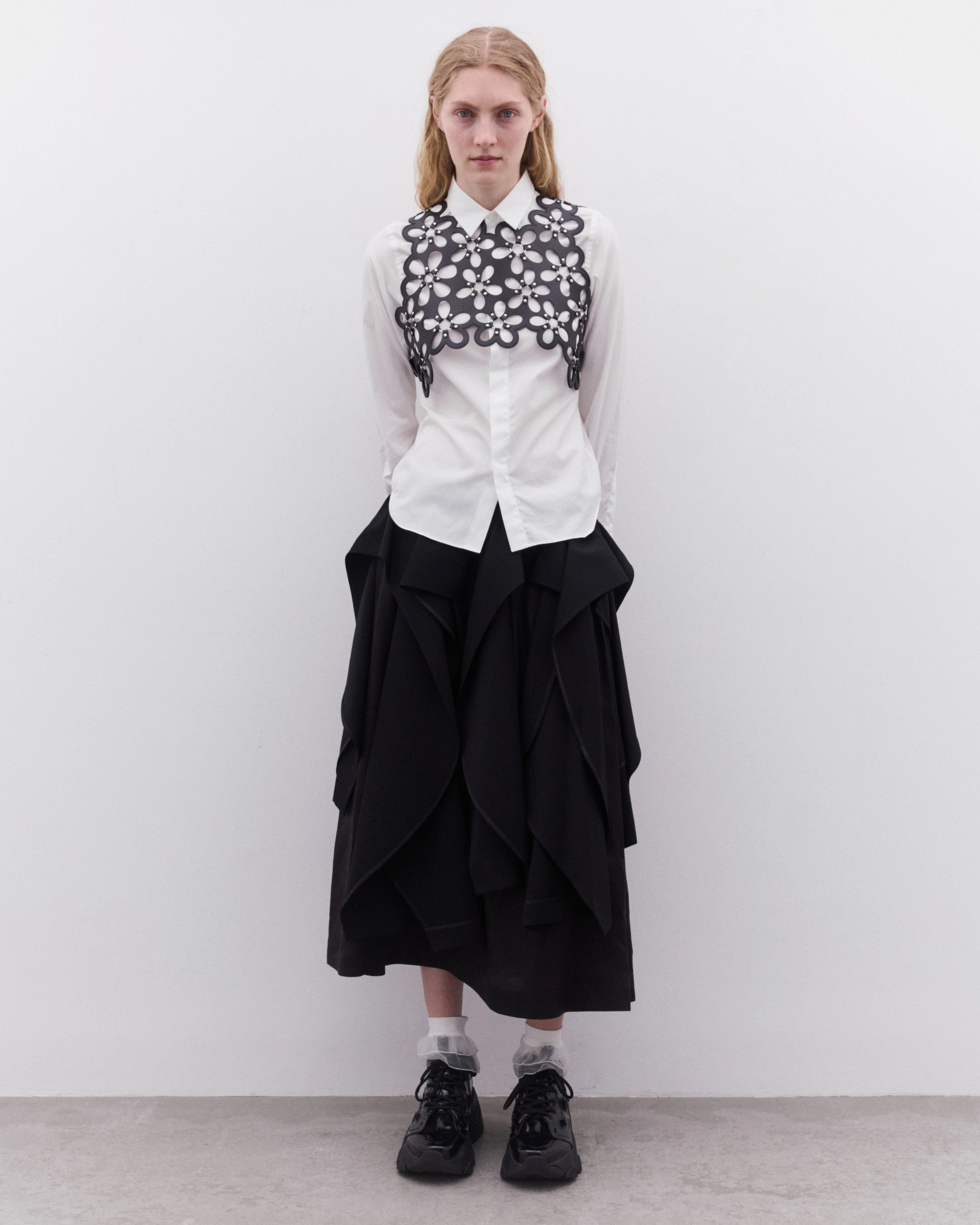 Noir Kei Ninomiya - Women’s Cut Out Skirt - (Black) - Image 6