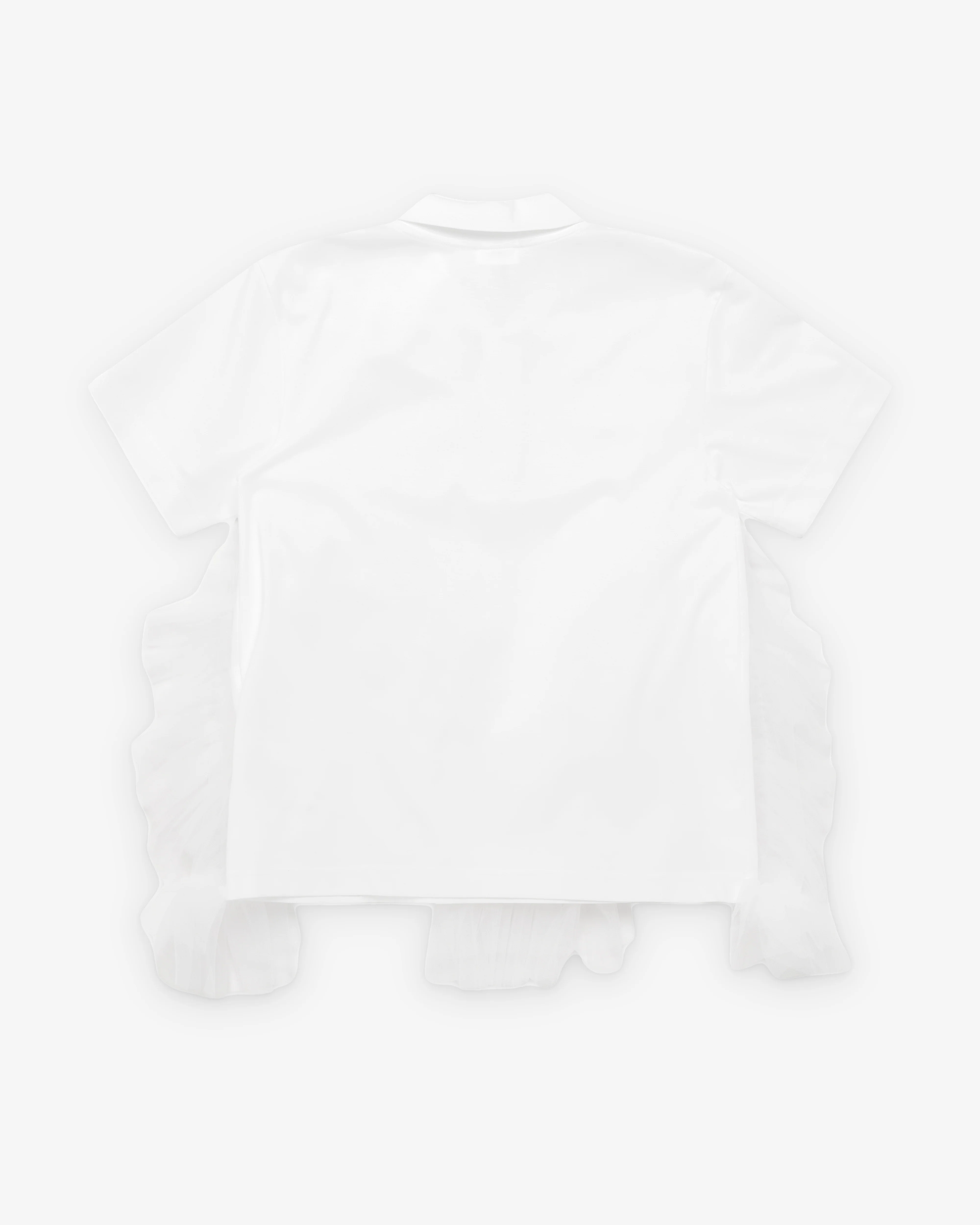 Noir Kei Ninomiya - Women's Tulle Polo Shirt - (White) - Image 2