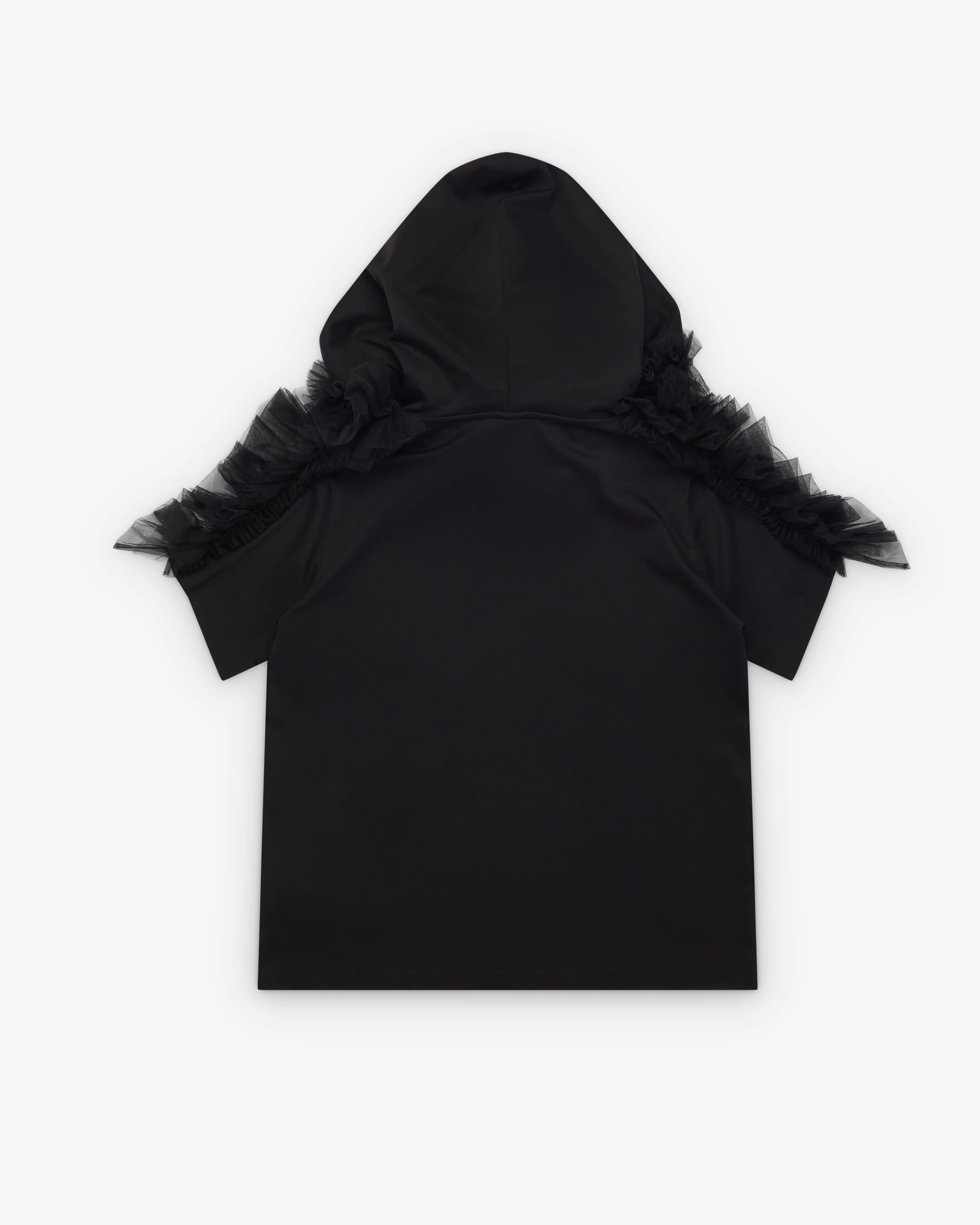 Noir Kei Ninomiya - Women's Hooded Tulle Shirt - (Black) - Image 2