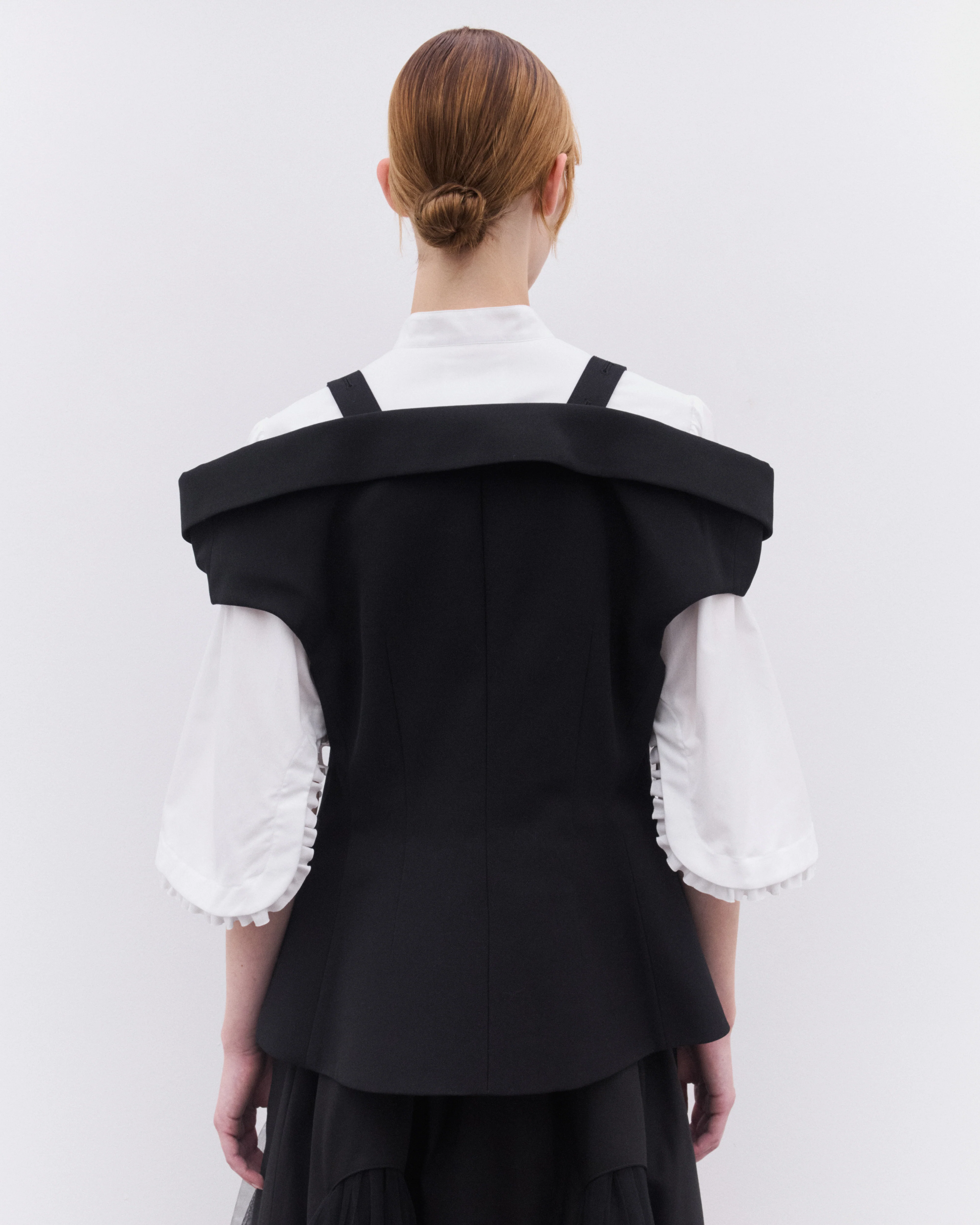 Noir Kei Ninomiya - Women’s Off-Shoulder Blazer - (Black) - Image 5