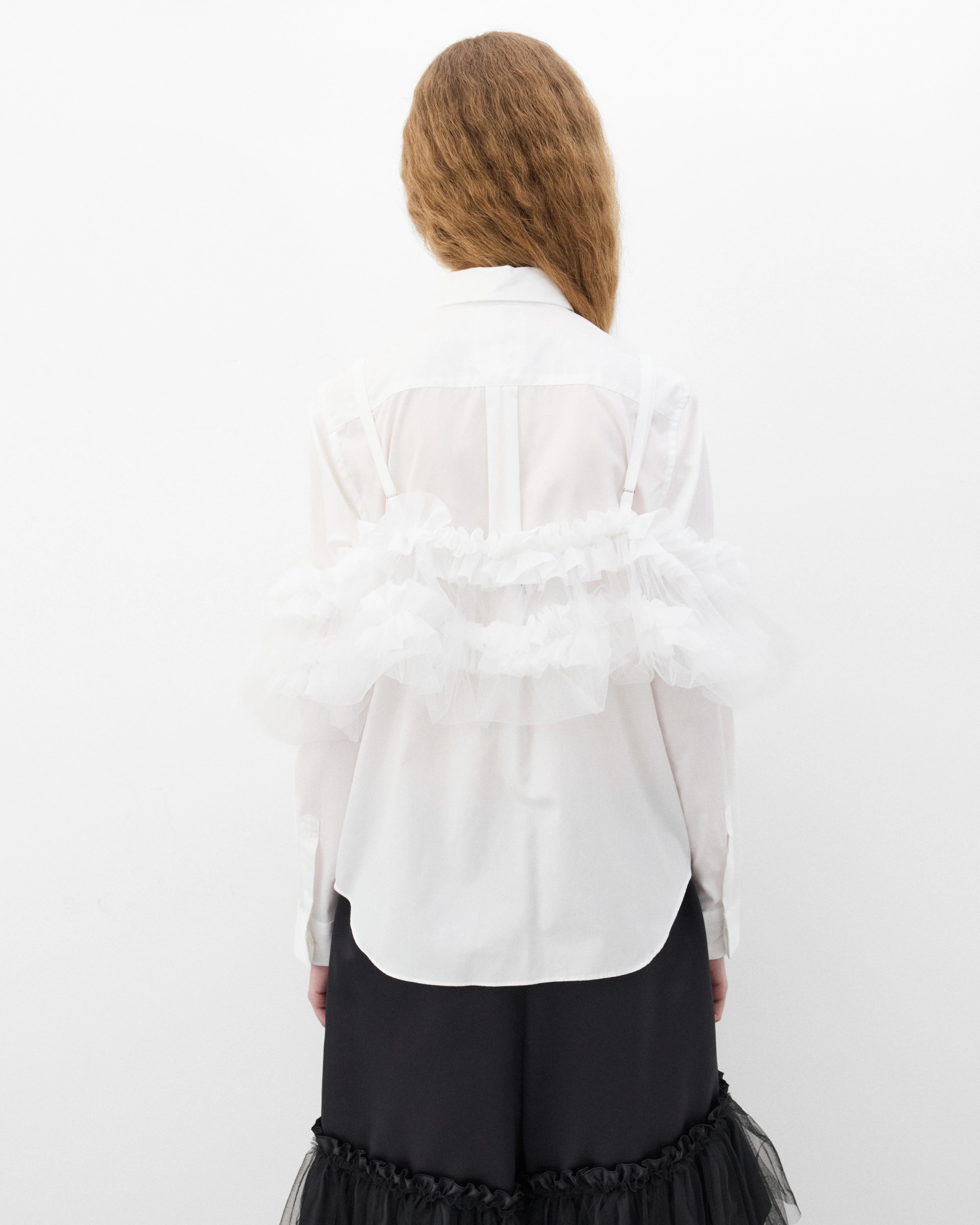 Noir Kei Ninomiya - Women's Tulle Top - (White) - Image 5